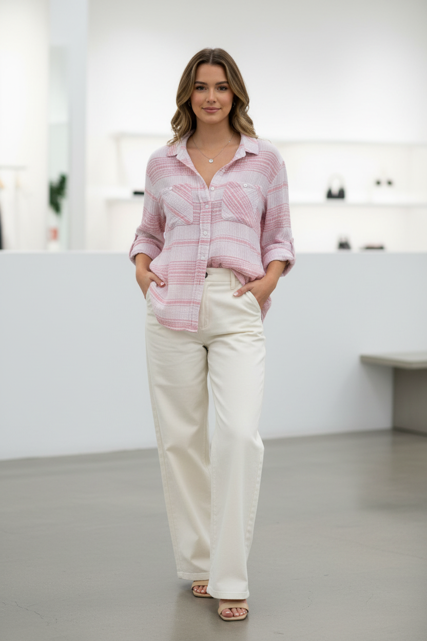 Sanctuary Tomboy Button-Down Plaid Shirt thumbnail 2