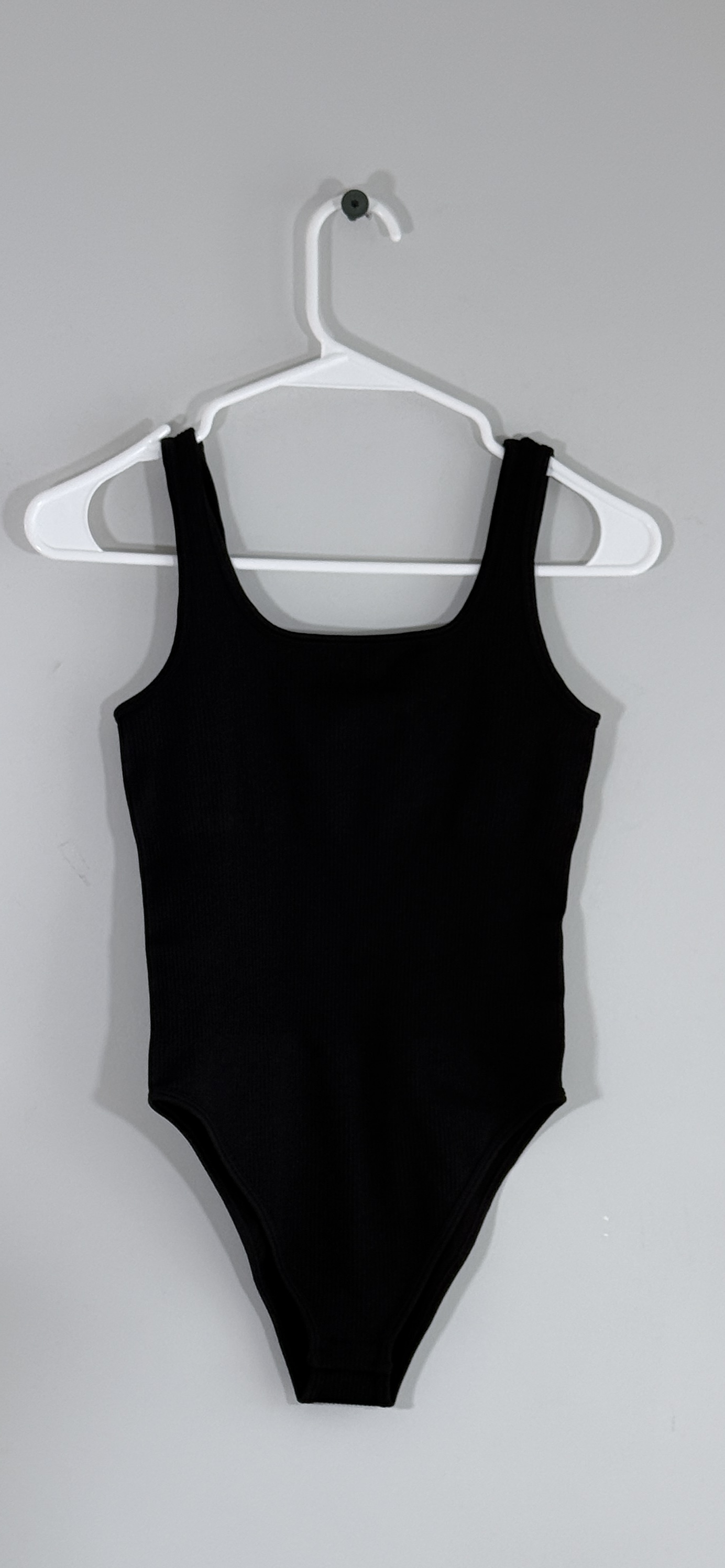 OQQ Women's Square Neck Ribbed Bodysuit thumbnail 2