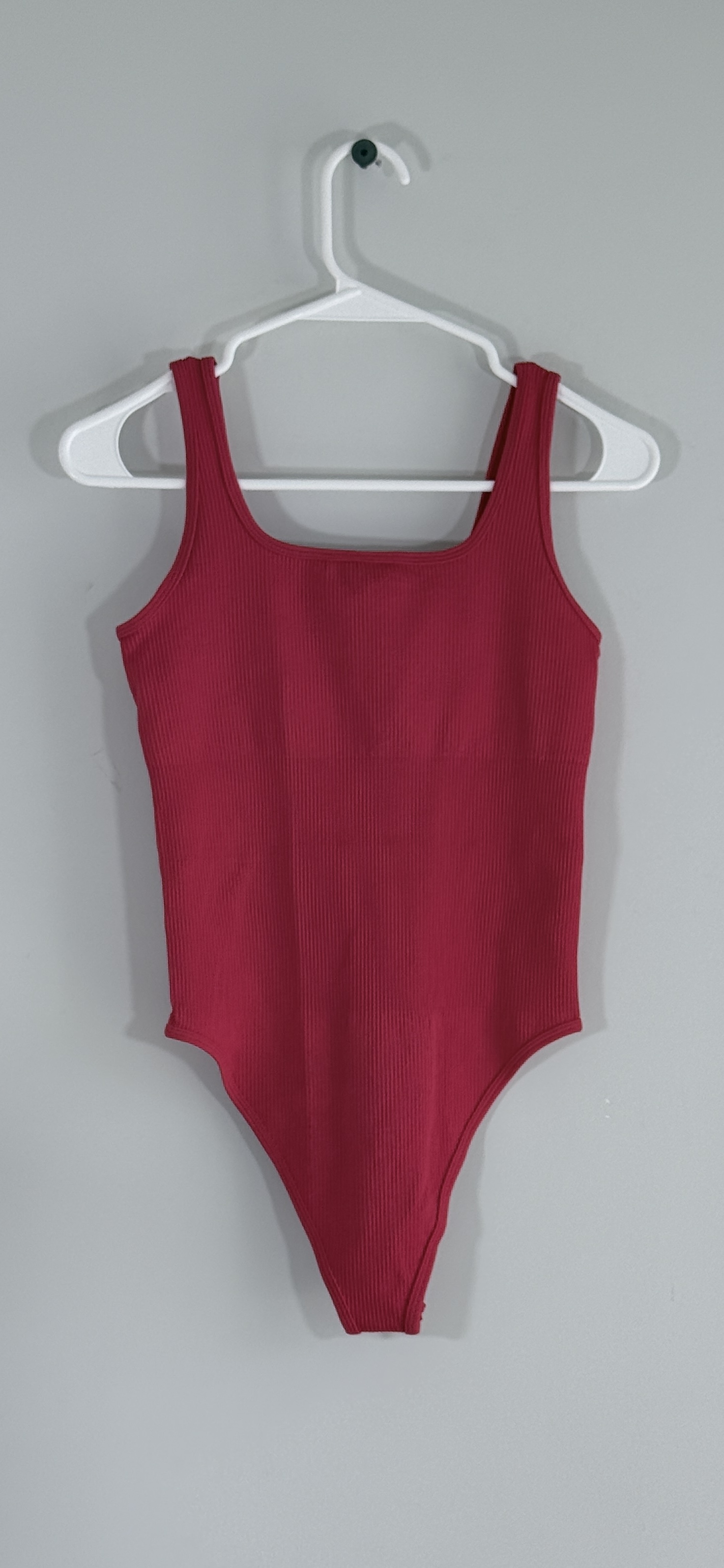 OQQ Ribbed Square-Neck Bodysuit thumbnail 2