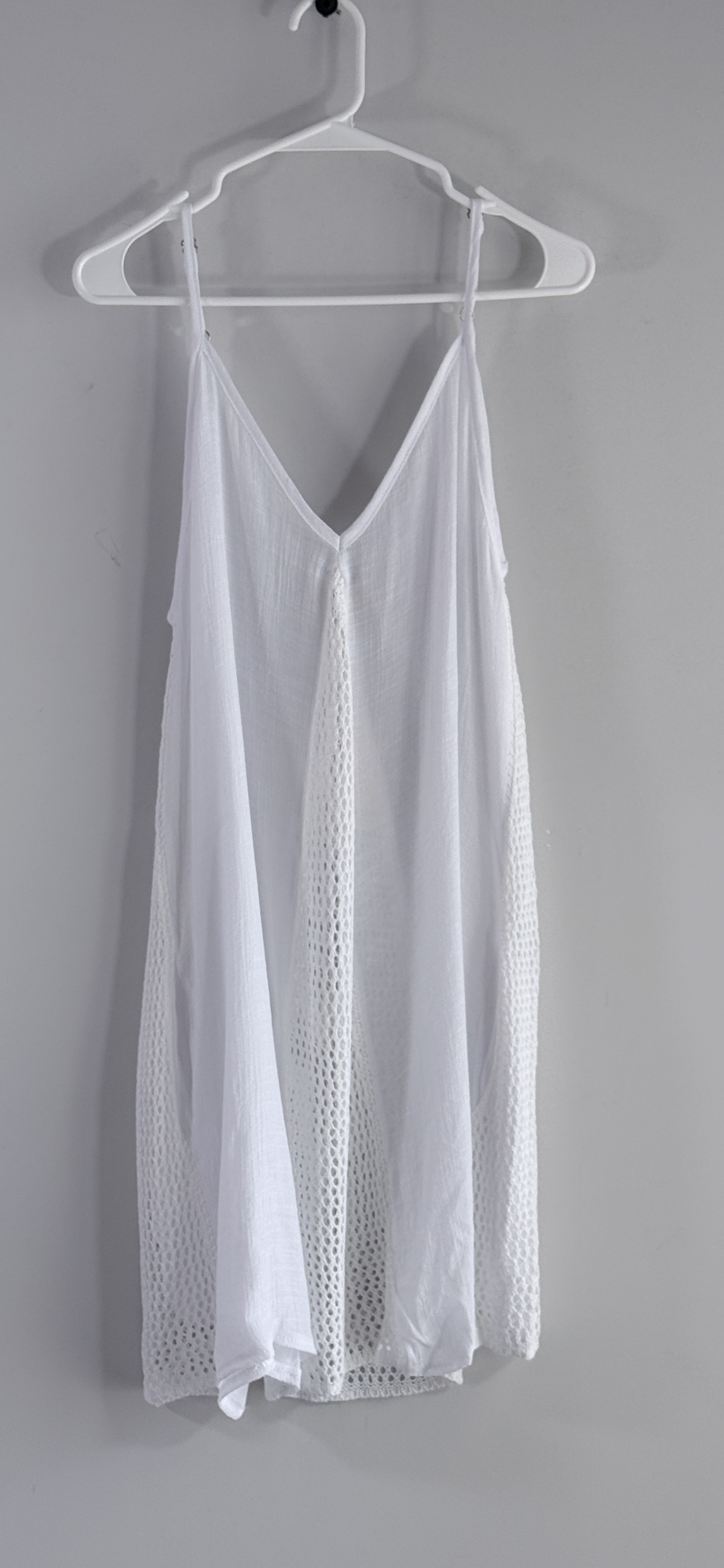 Elan Open Stitch Sleeveless Cover-Up Dress. thumbnail 3
