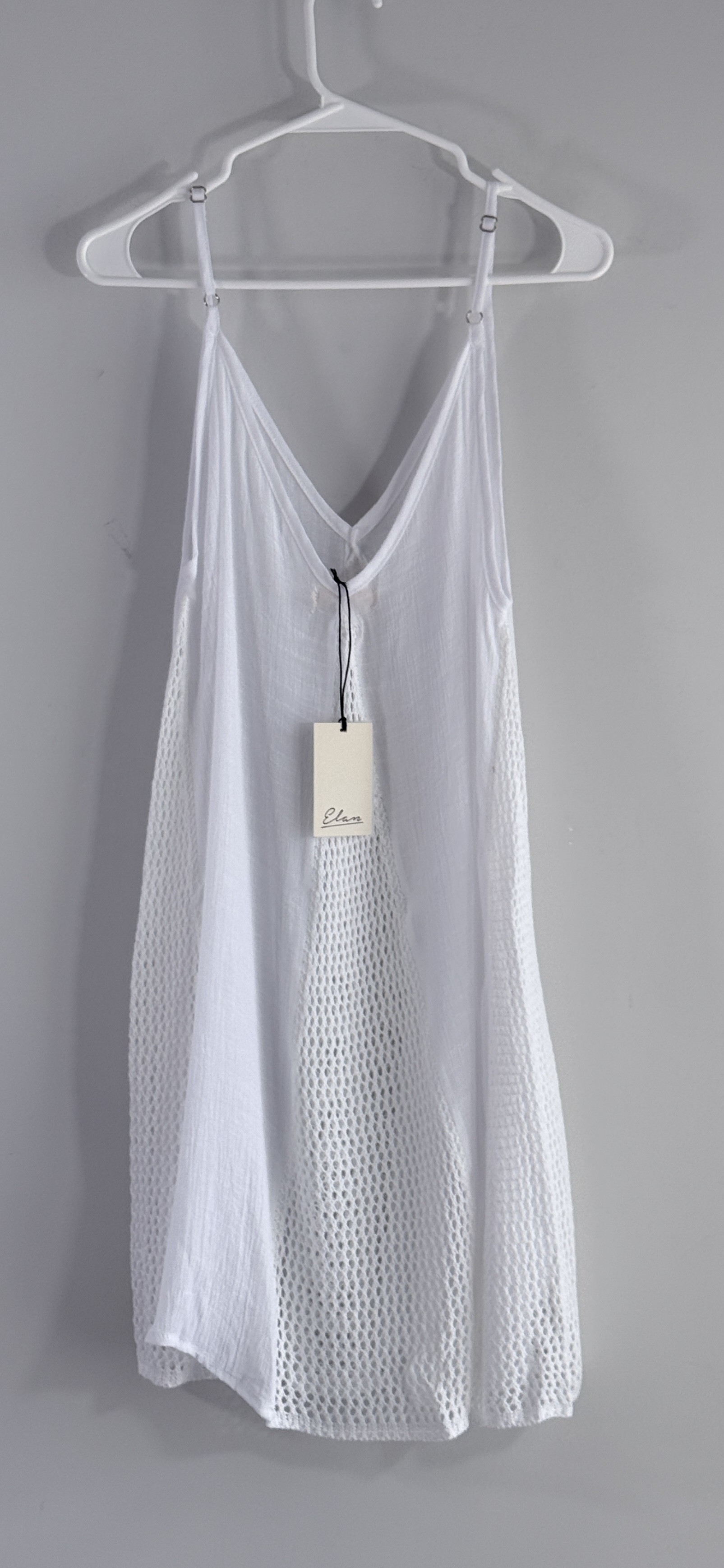 Elan Open Stitch Sleeveless Cover-Up Dress. thumbnail 4