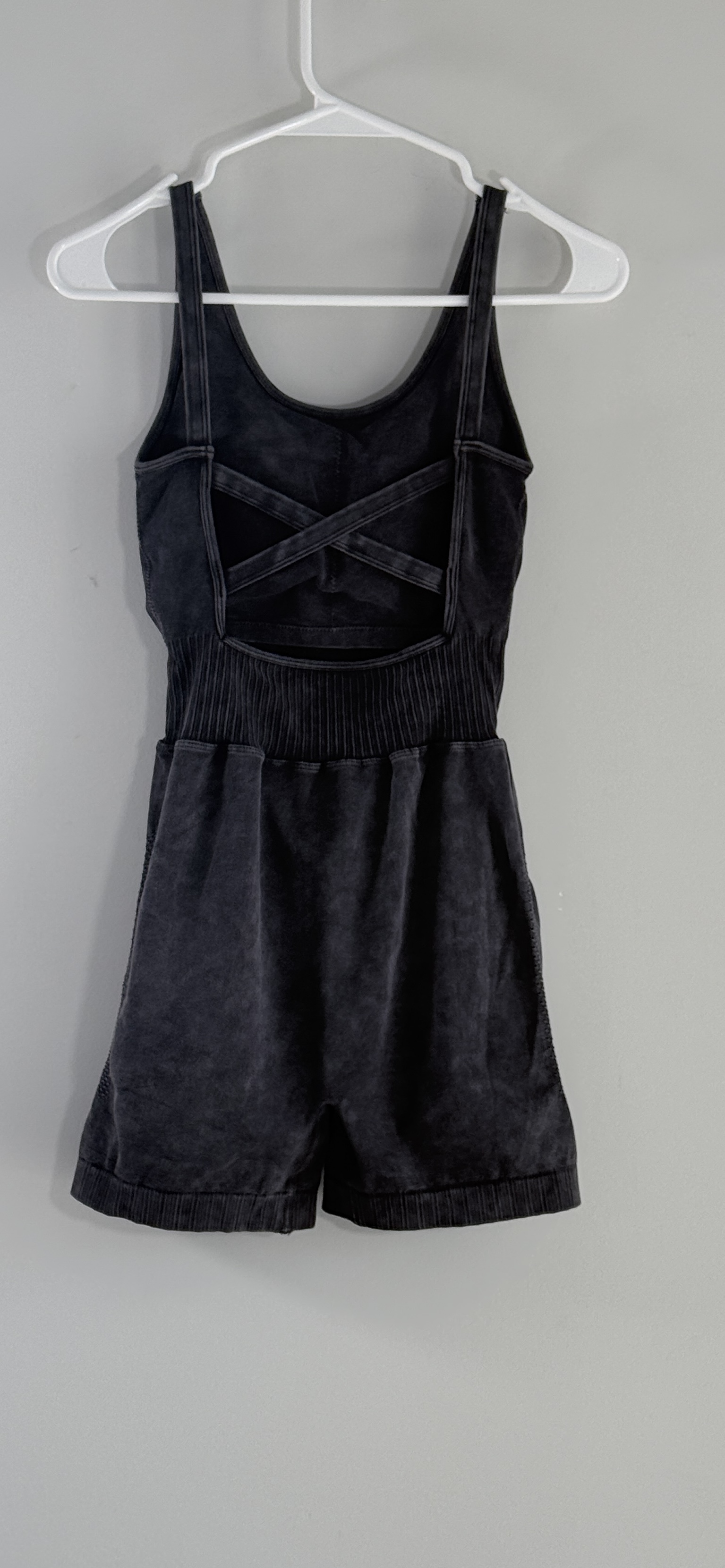 Zenana Washed Sports Romper thumbnail 3