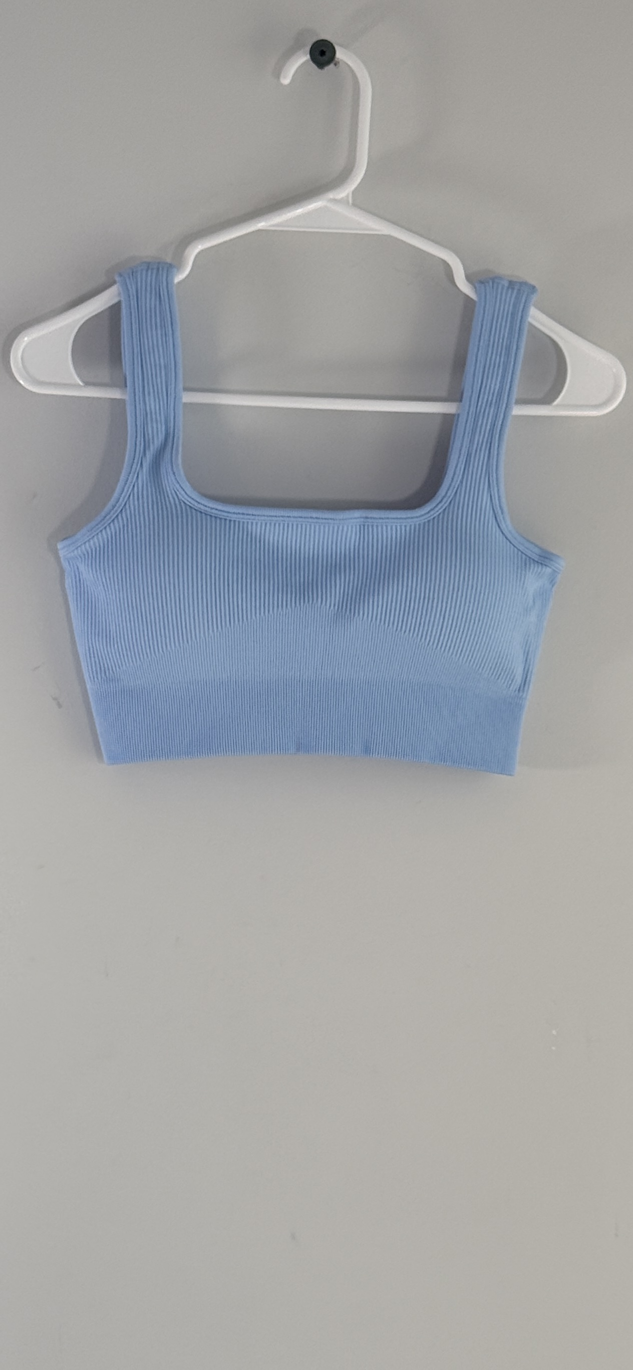 Ribbed Seamless Square Neck Crop Top thumbnail 2
