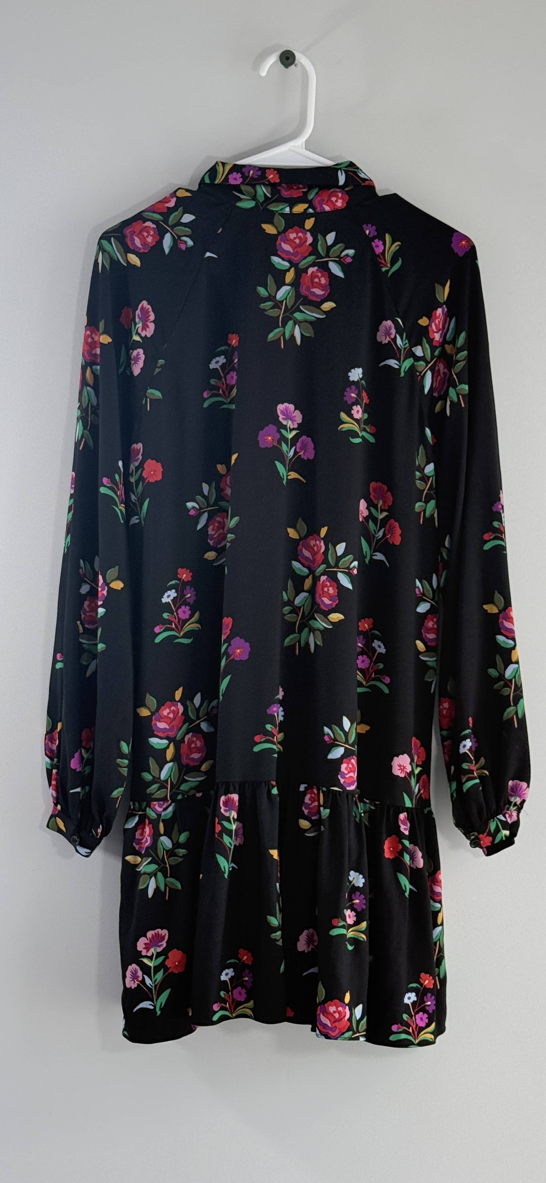 Kate Spade Autumn Floral Tie Neck Dress thumbnail 3
