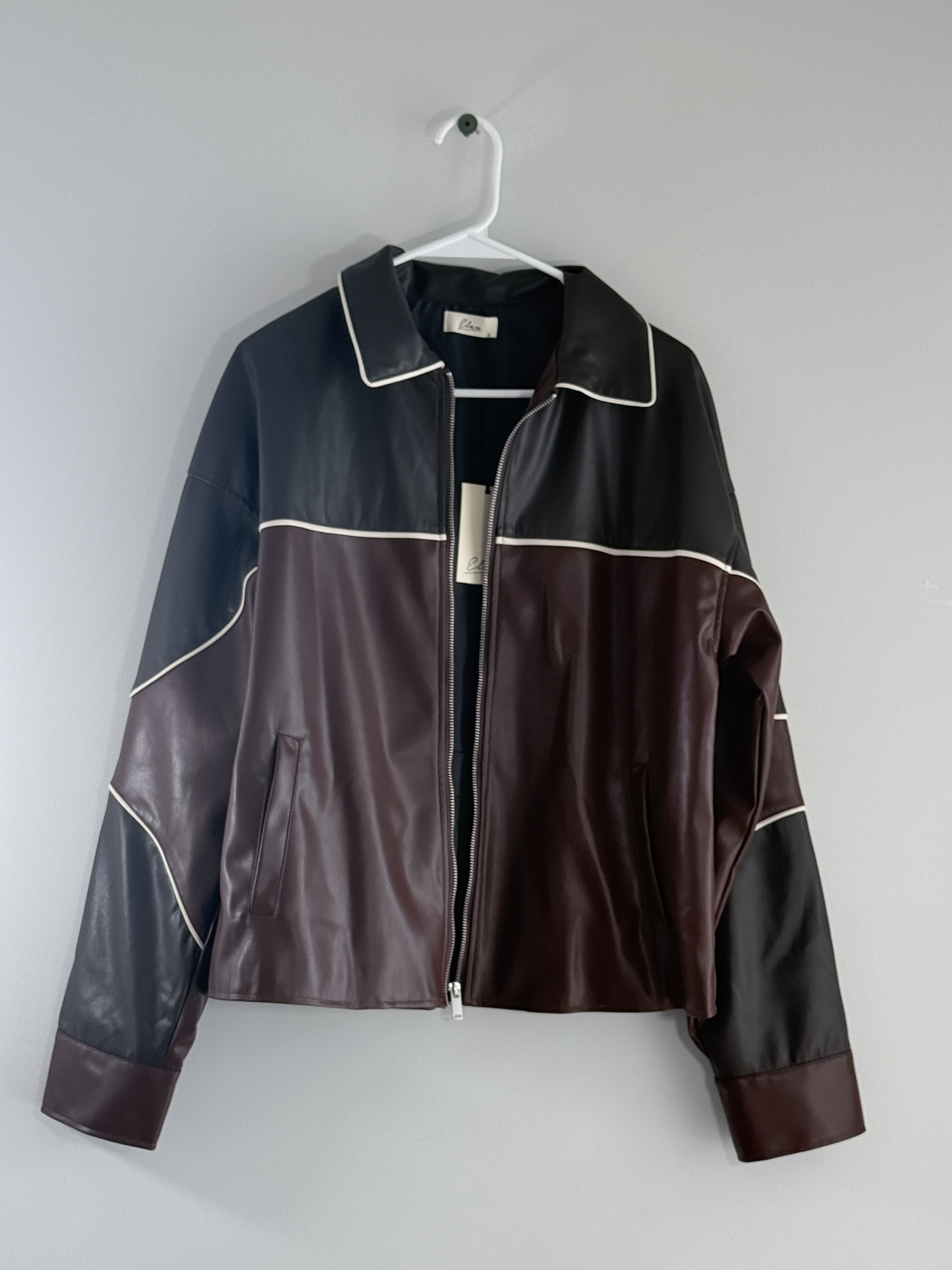 Elan Faux Leather Oakley Bomber thumbnail 2