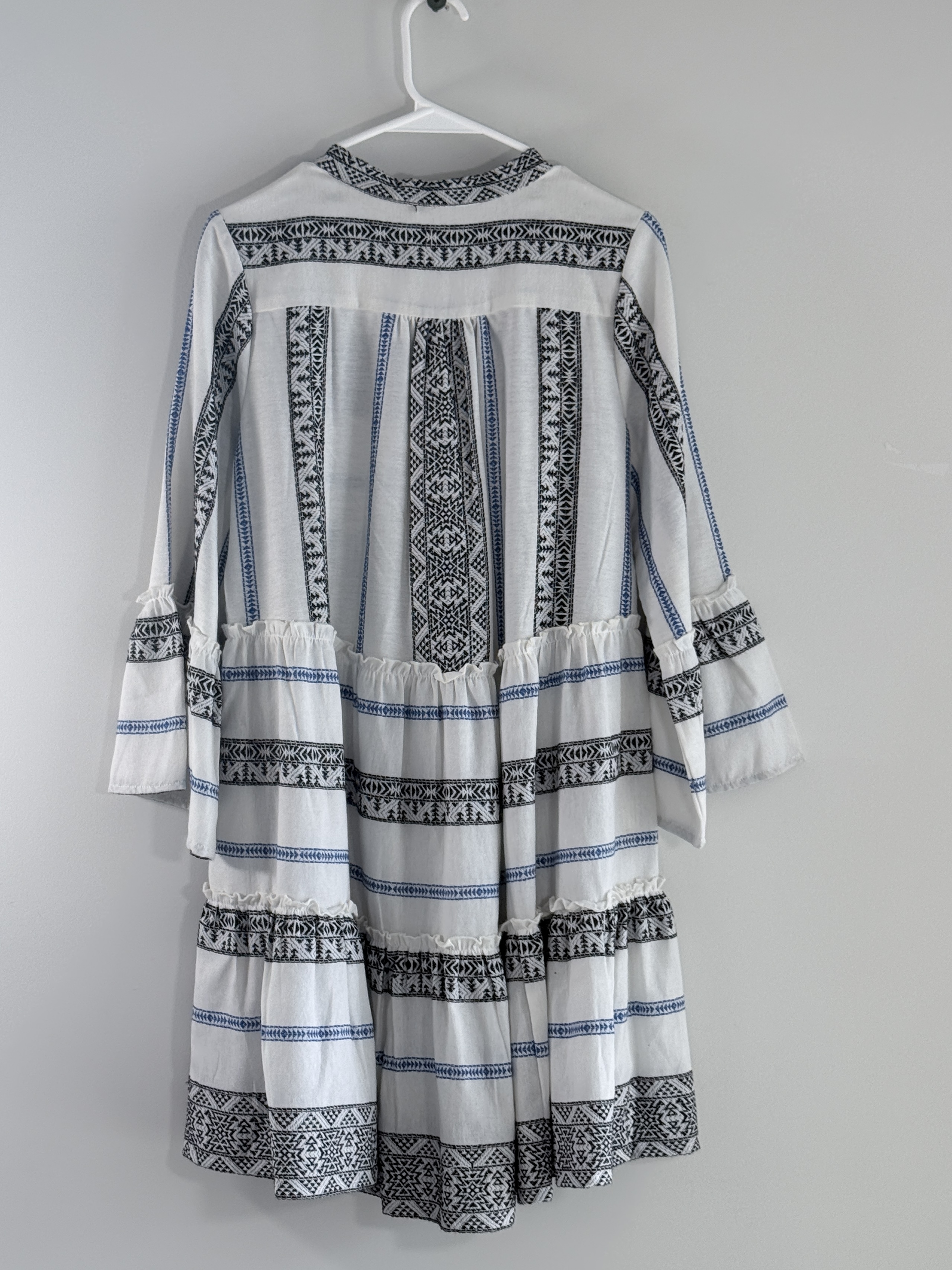 Elan Striped Cotton A-Line Mini Dress thumbnail 3