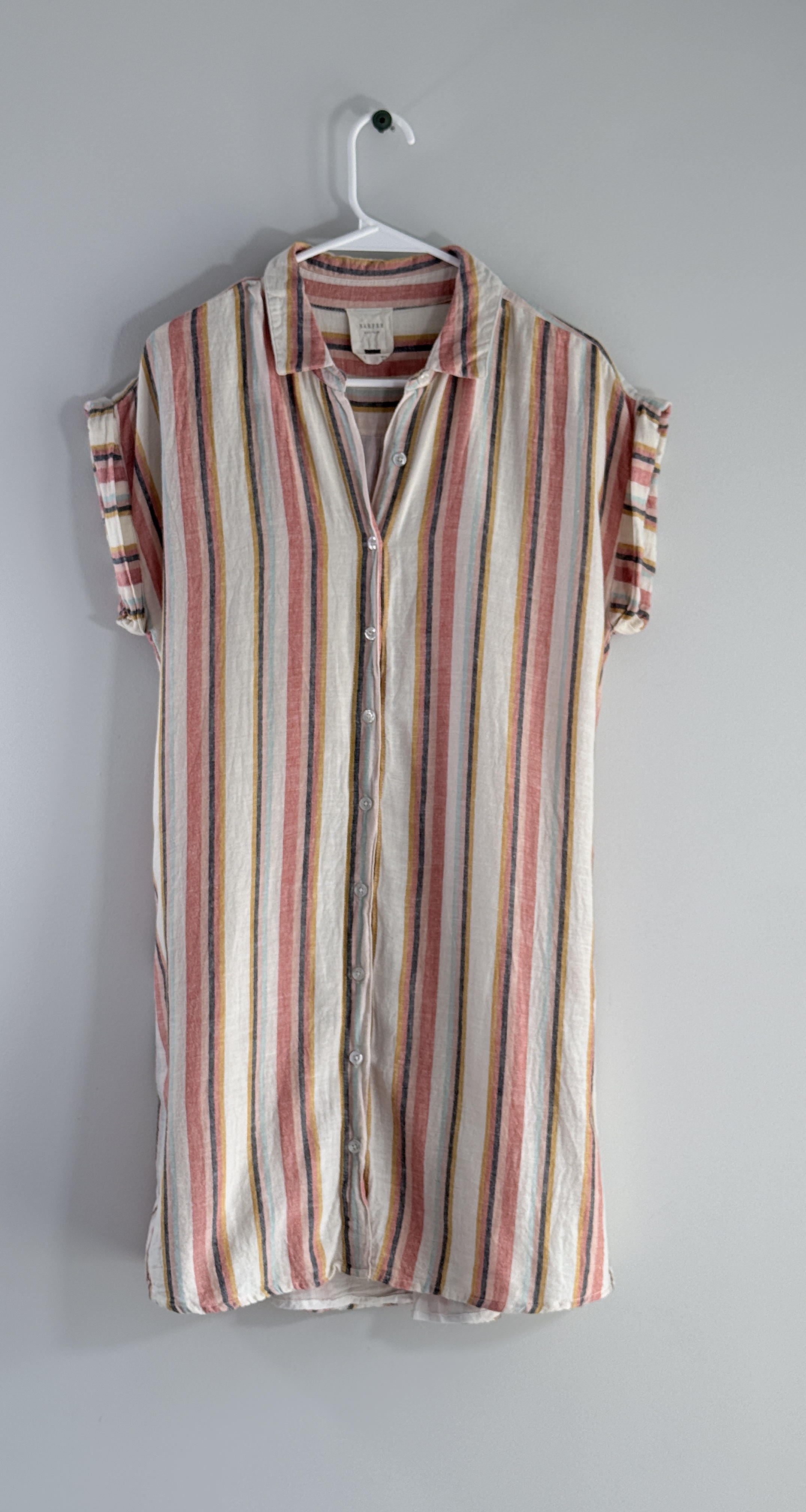 Harper Heritage Linen-Blend Striped Shirt Dress thumbnail 2