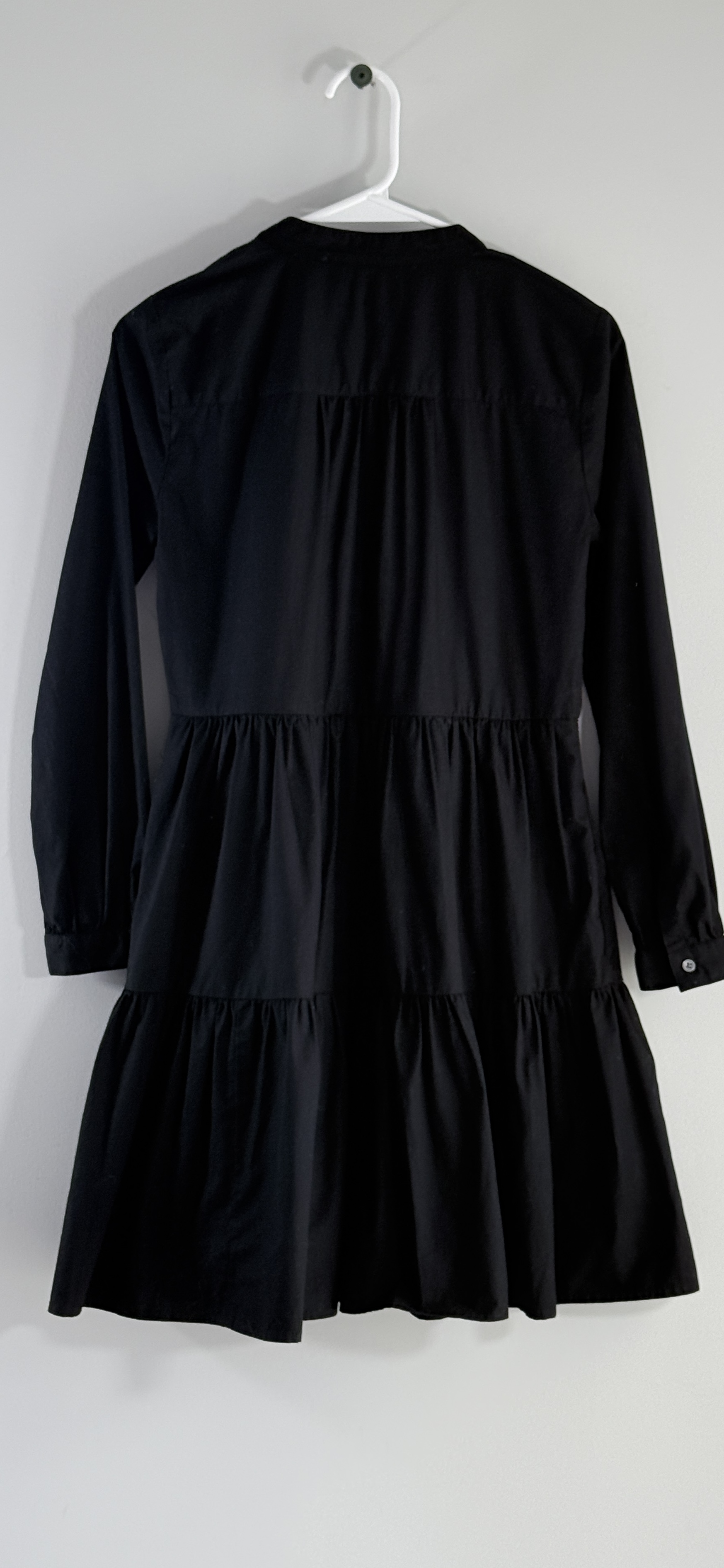 J.Crew Embroidered Stretch Cotton Poplin Tiered Dress thumbnail 3