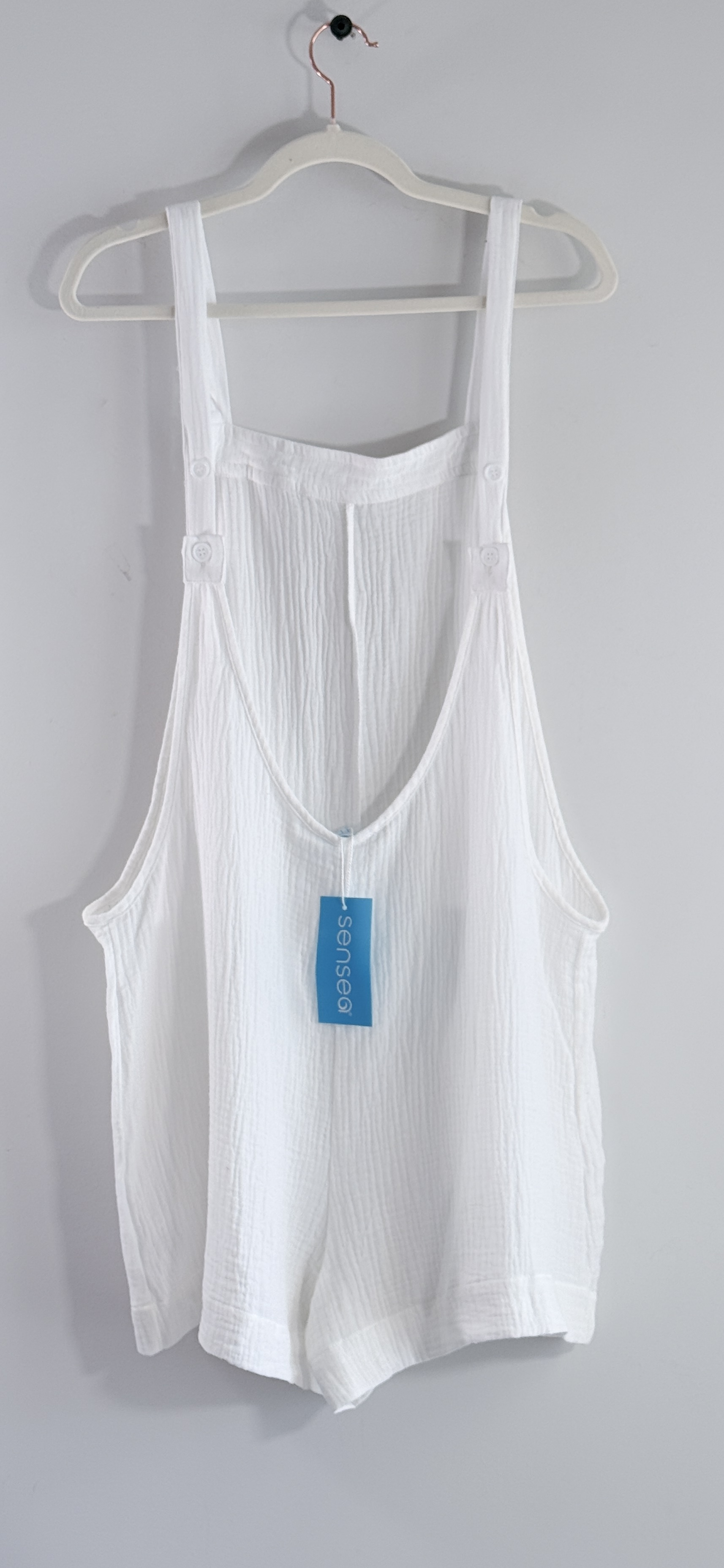 Sensea by Elan White Cotton Gauze Romper thumbnail 3