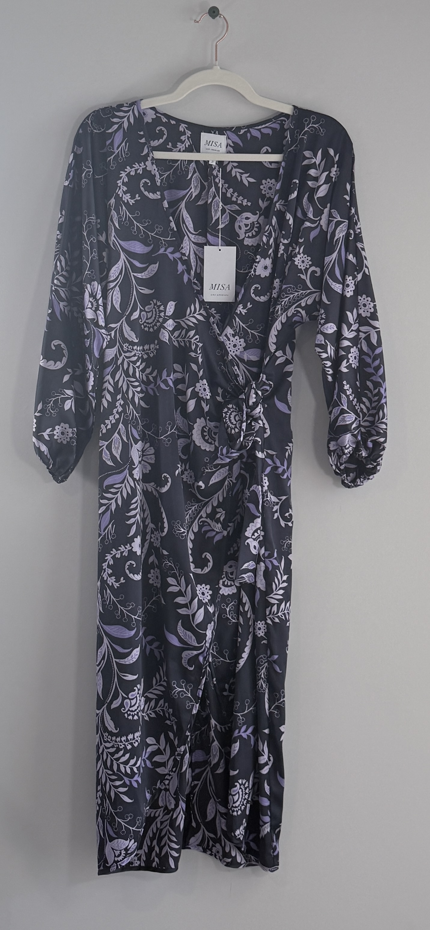 MISA Los Angeles Sylvia Wrap Midi Dress thumbnail 2