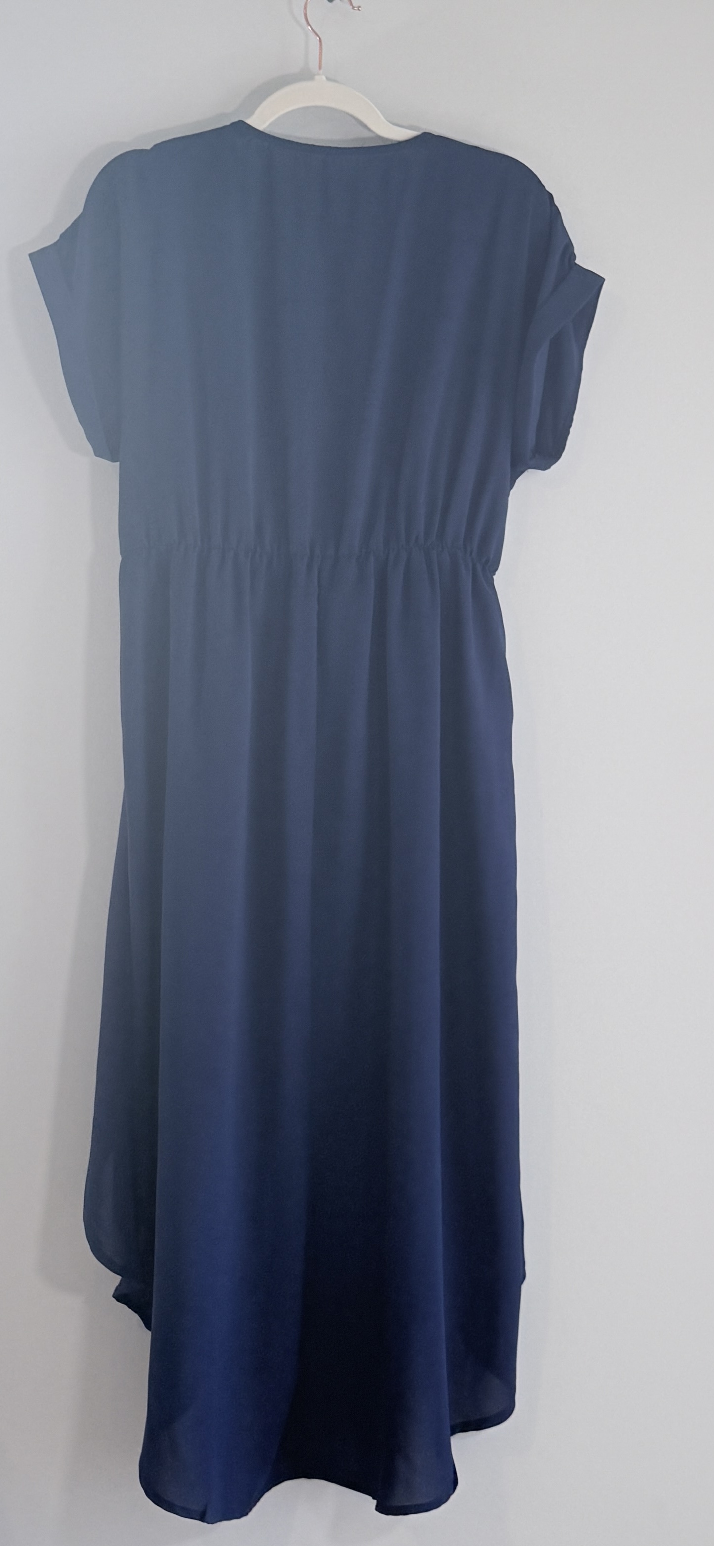 West K Navy Blue Georgia Faux-Wrap Maxi Dress thumbnail 2