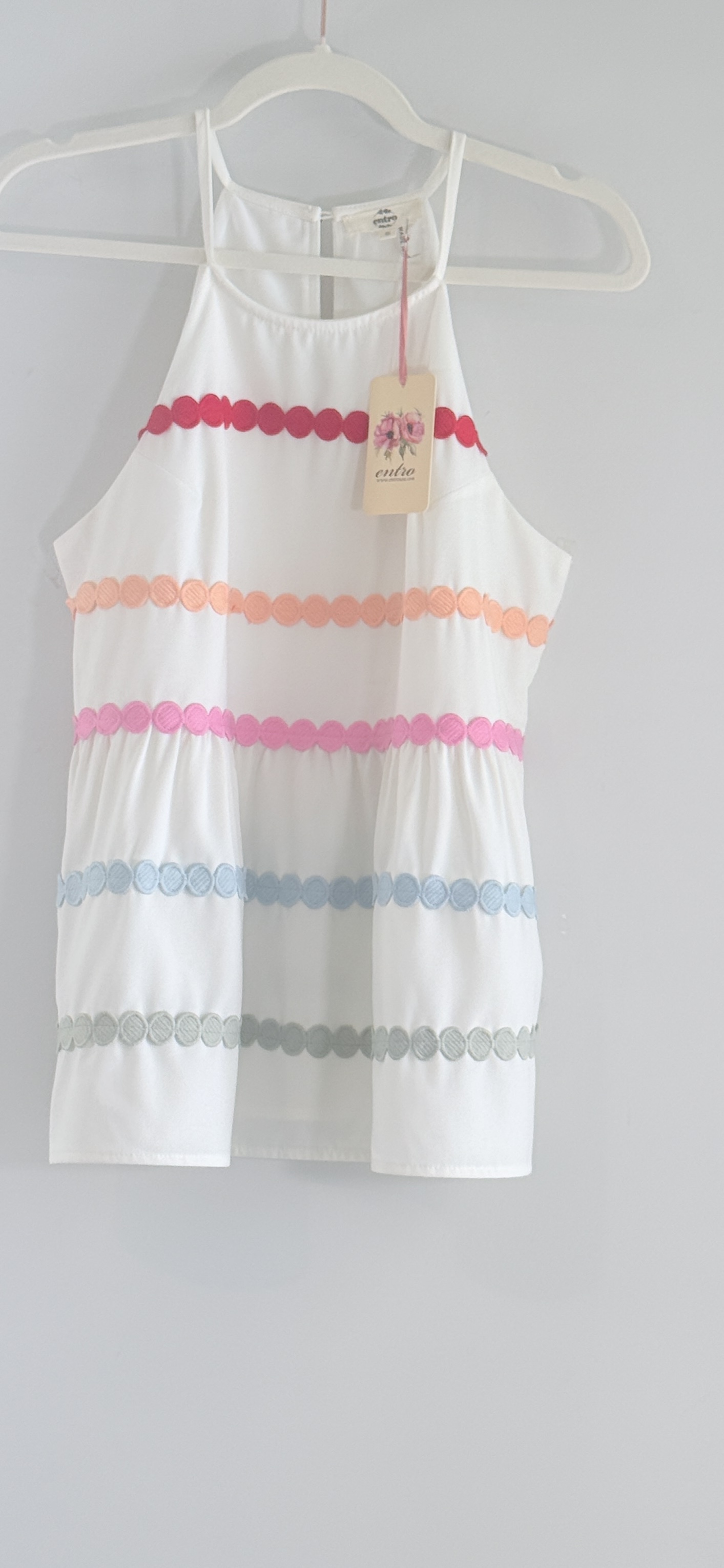 Entro Telsey Dotted Trim Halter Top thumbnail 2
