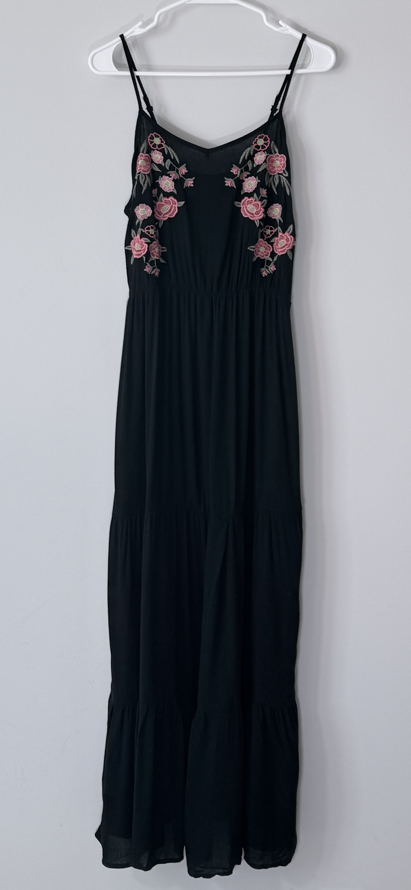 Umgee Floral Embroidered Boho Tiered Maxi Dress thumbnail 2