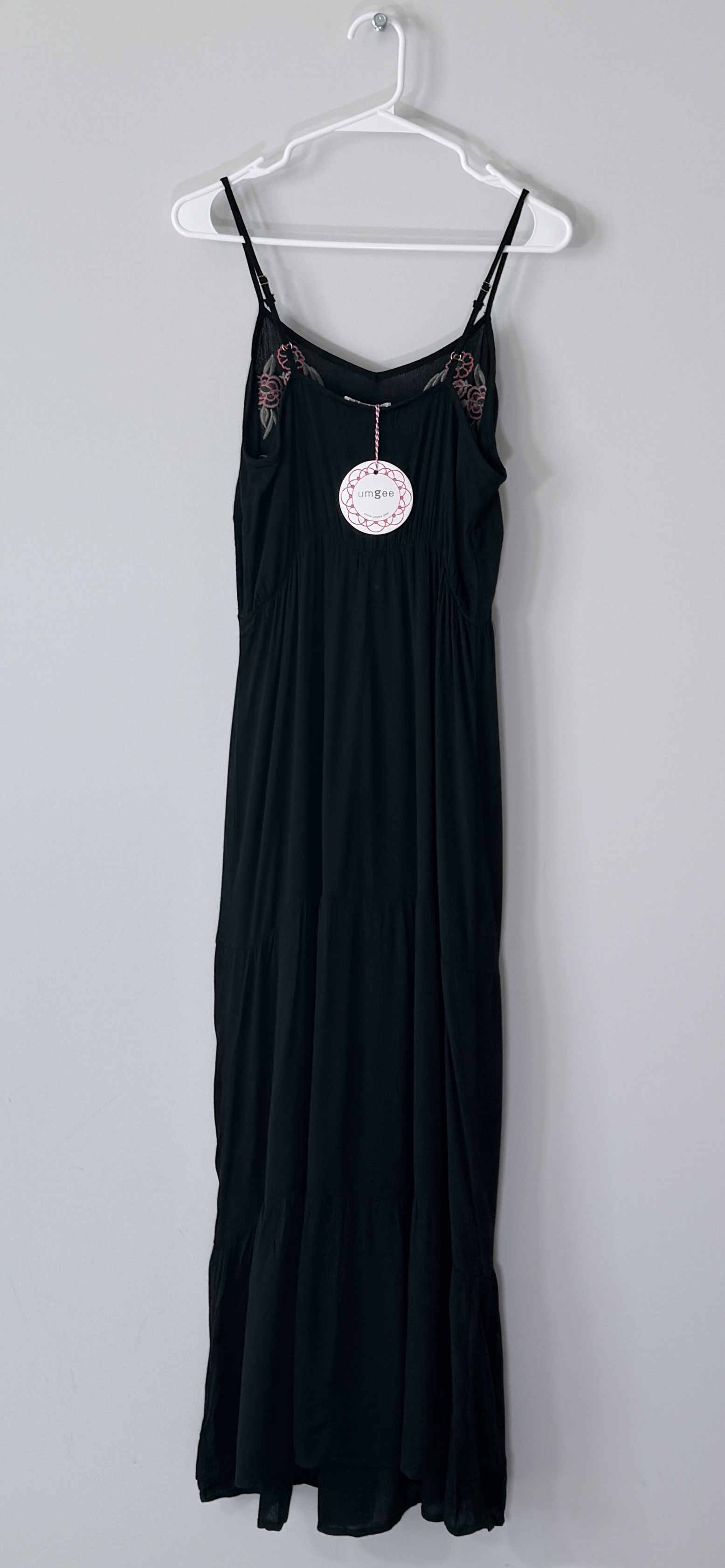 Umgee Floral Embroidered Boho Tiered Maxi Dress thumbnail 3