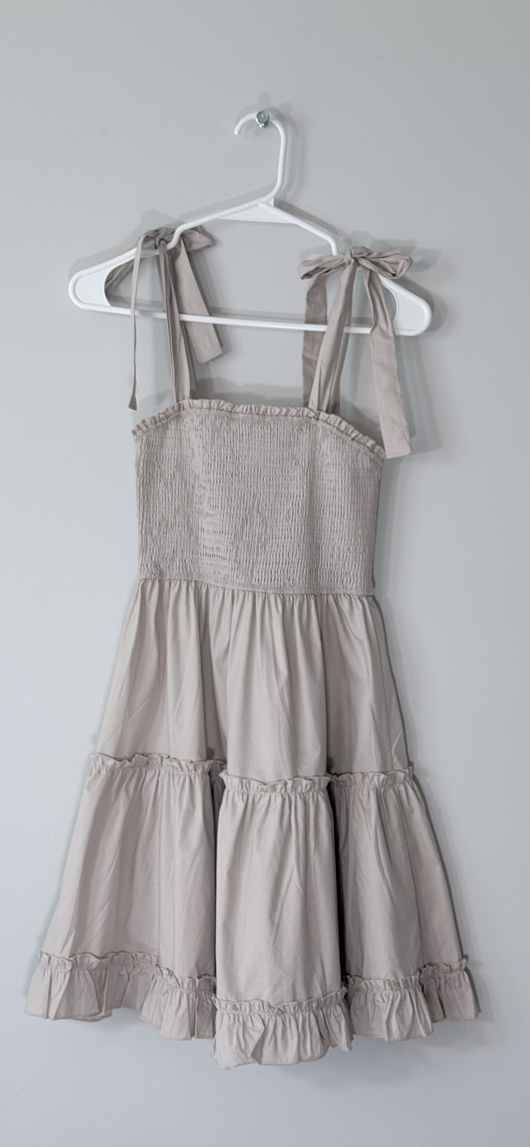 HYFVE Poplin Self-Tie Straps Tiered Mini Dress thumbnail 2