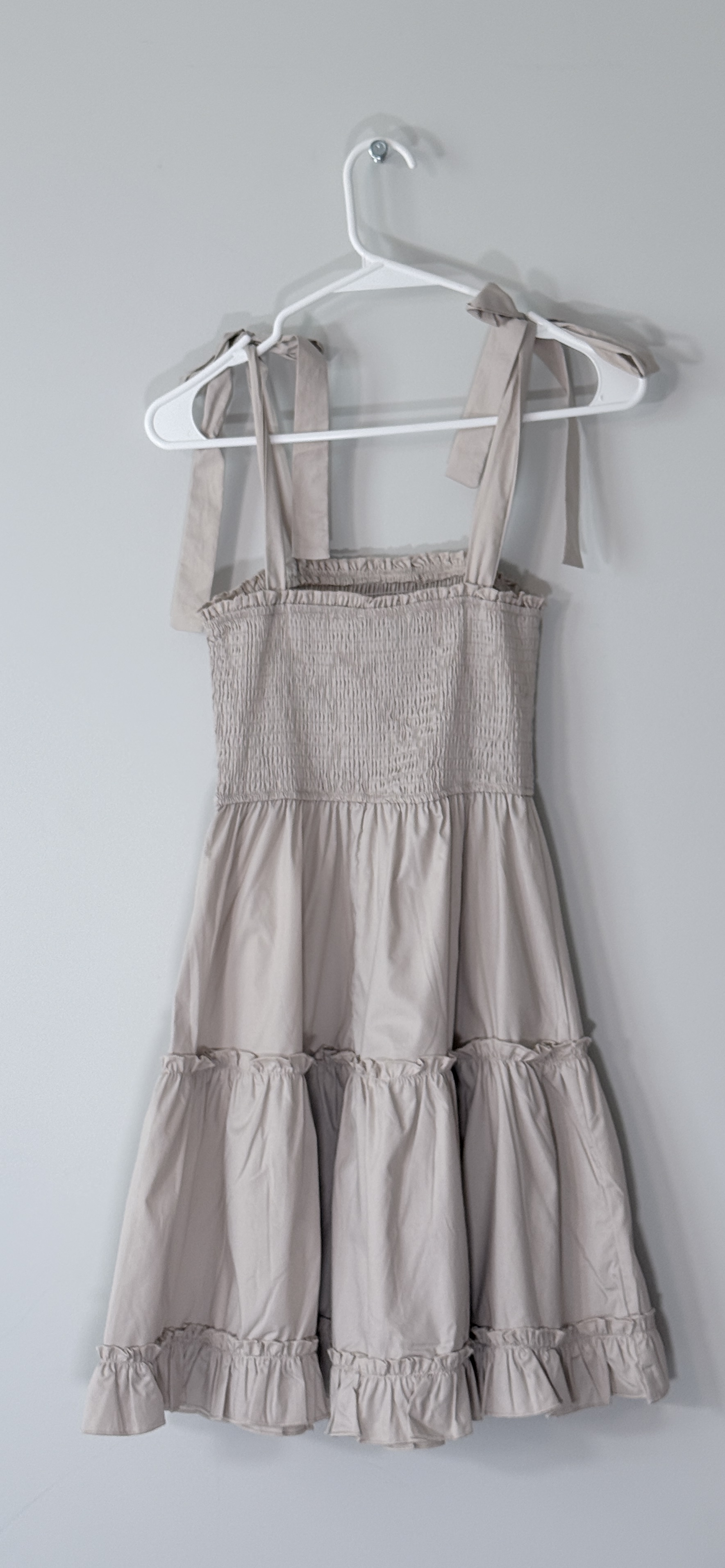 HYFVE Poplin Self-Tie Straps Tiered Mini Dress thumbnail 3