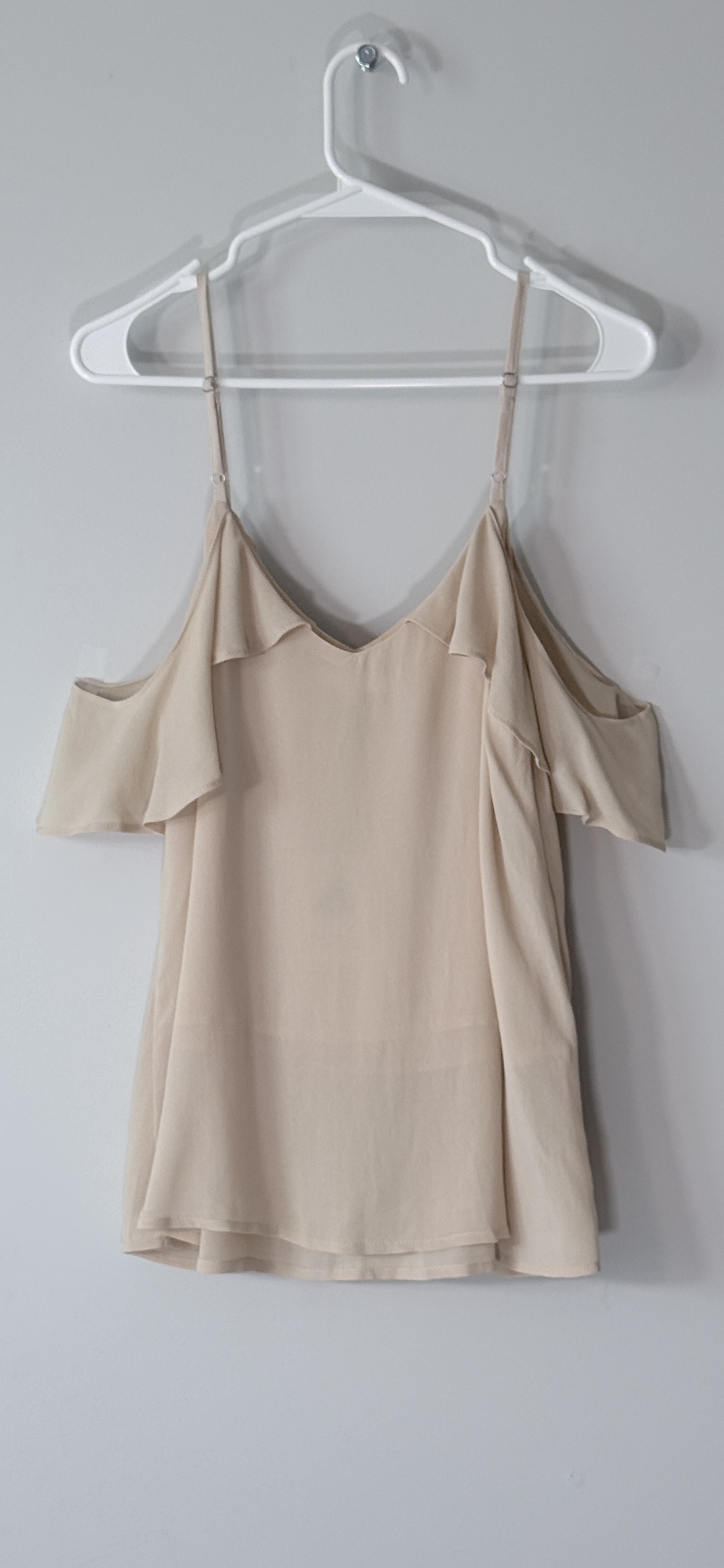 Easel Onetheland Cold Shoulder Ruffle Top thumbnail 3