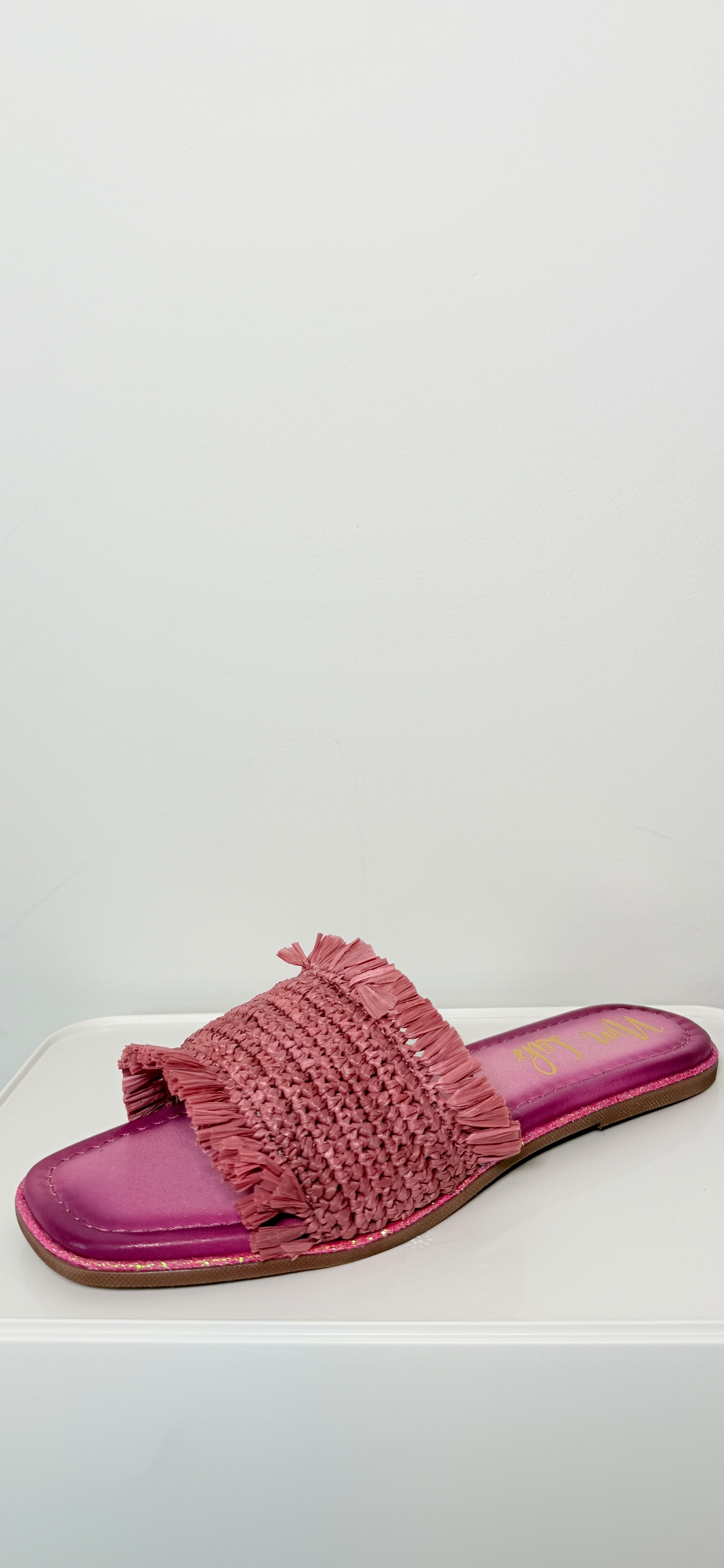 Naughty Monkey Juana Woven Sandals in Pink thumbnail 2