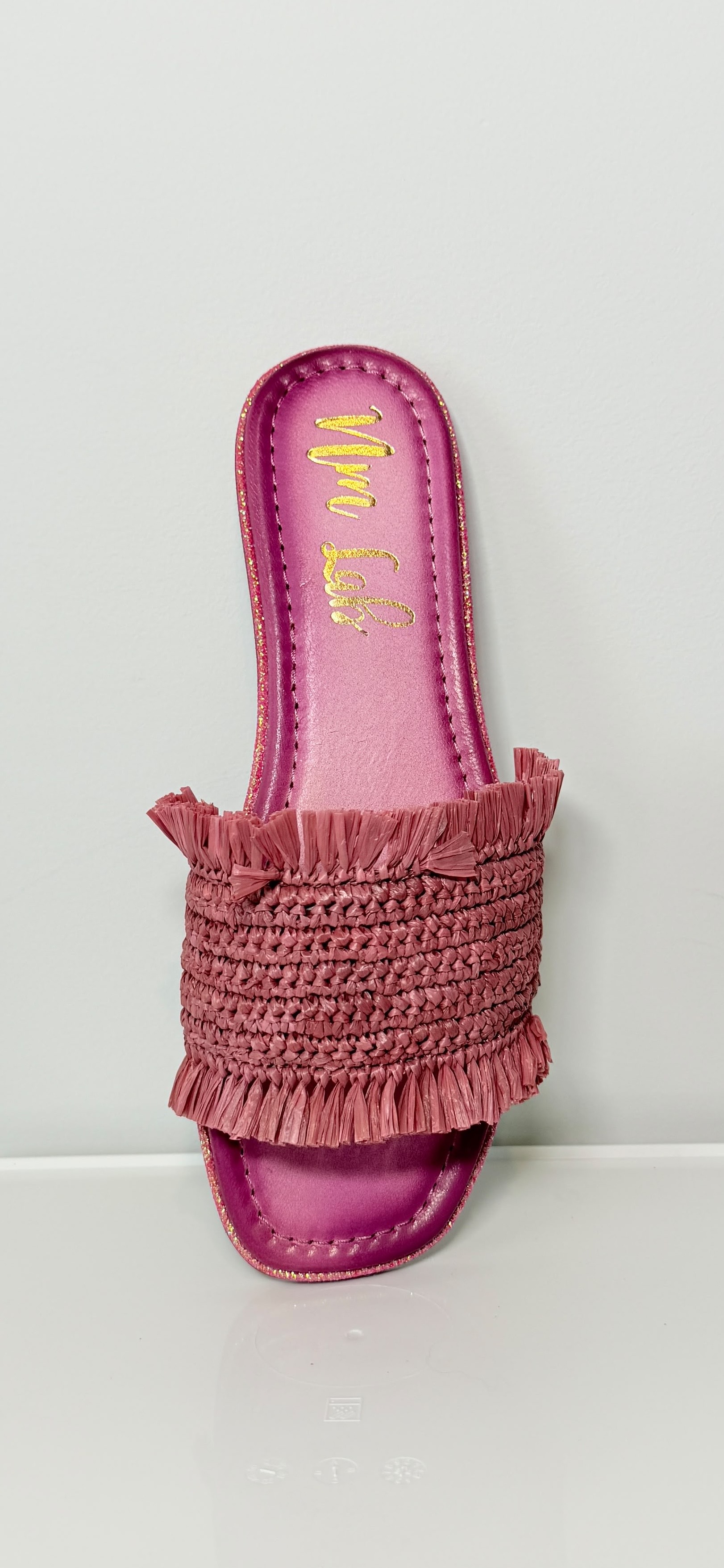 Naughty Monkey Juana Woven Sandals in Pink thumbnail 3