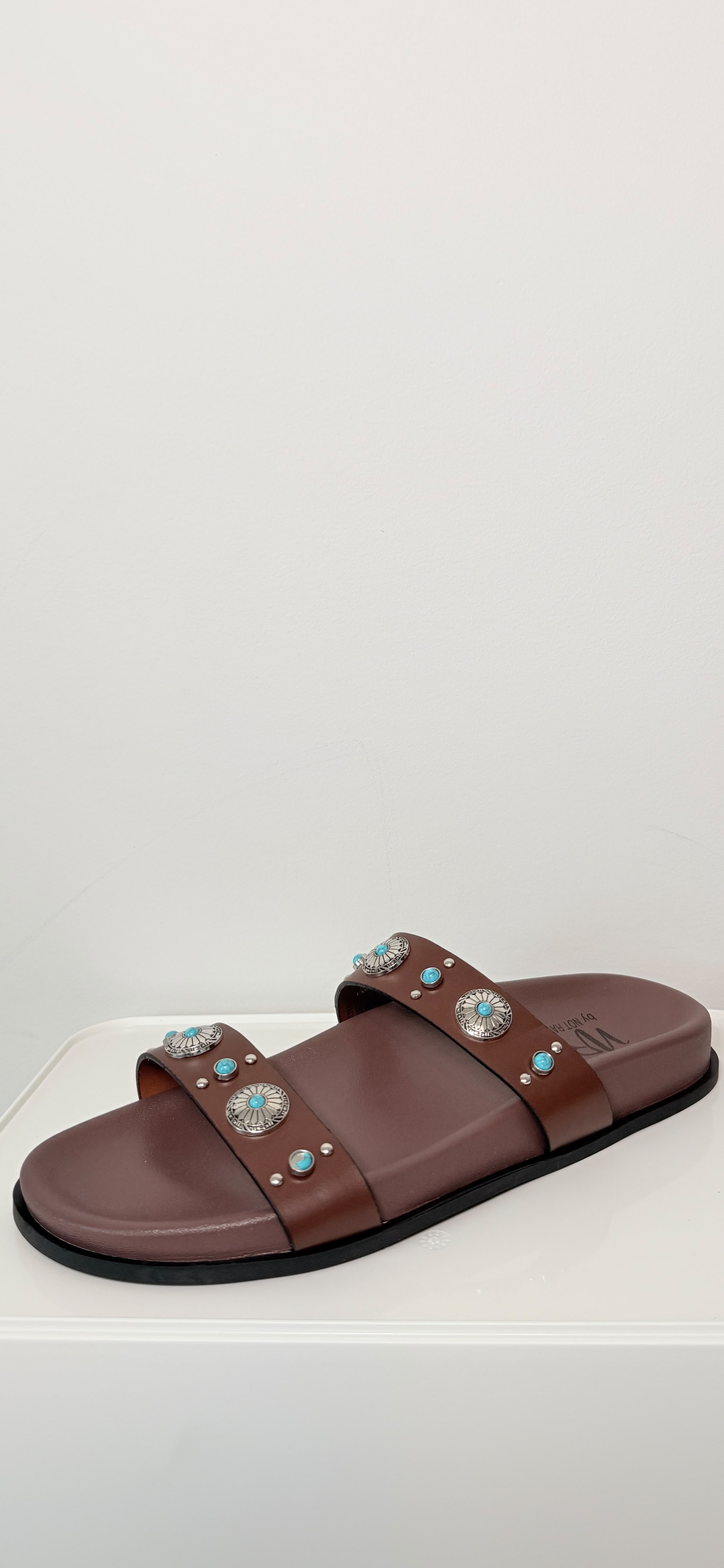 NR by Not Rated Briallen Western Studded Turquoise Sandal thumbnail 3
