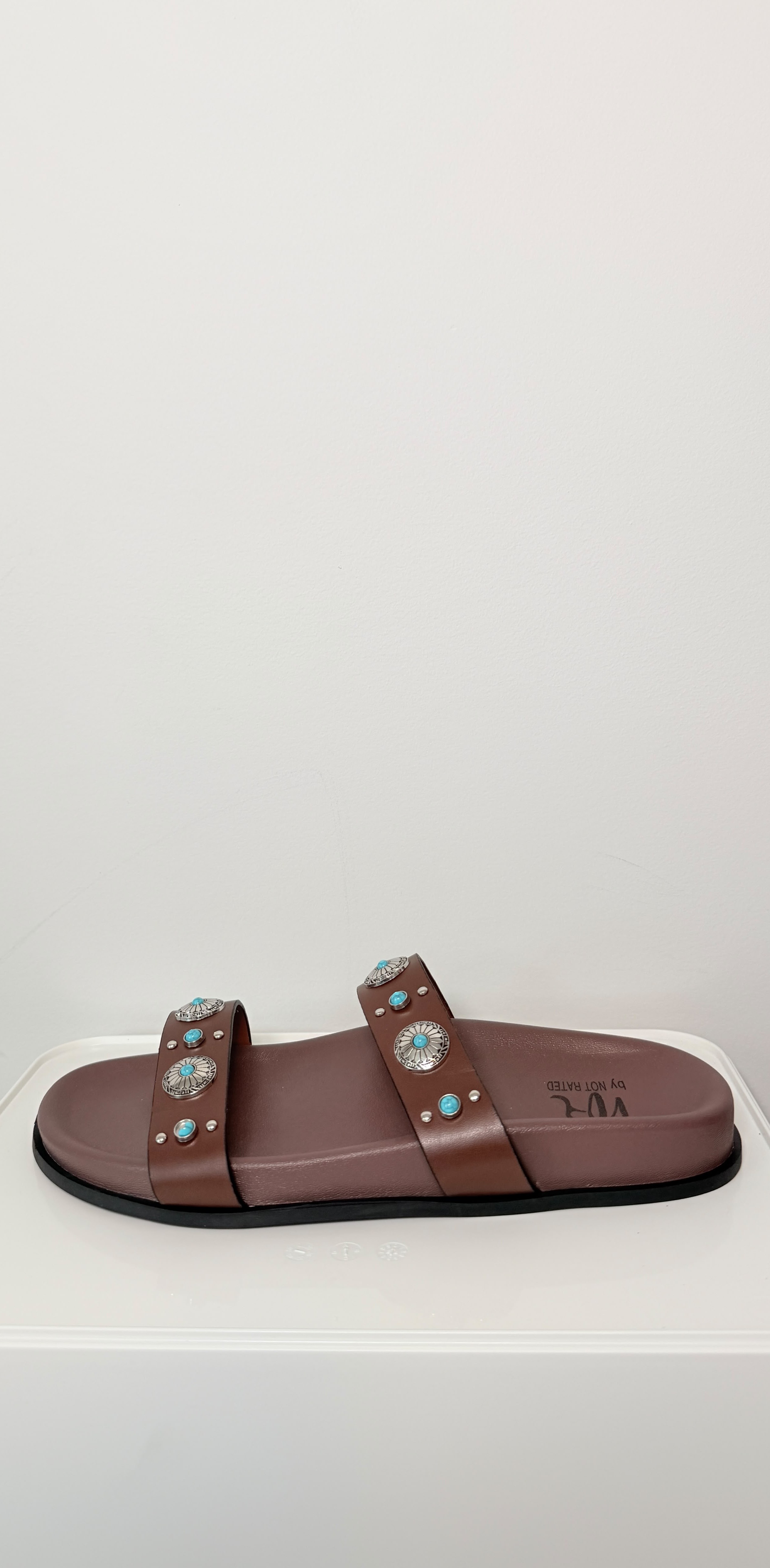 NR by Not Rated Briallen Western Studded Turquoise Sandal thumbnail 4