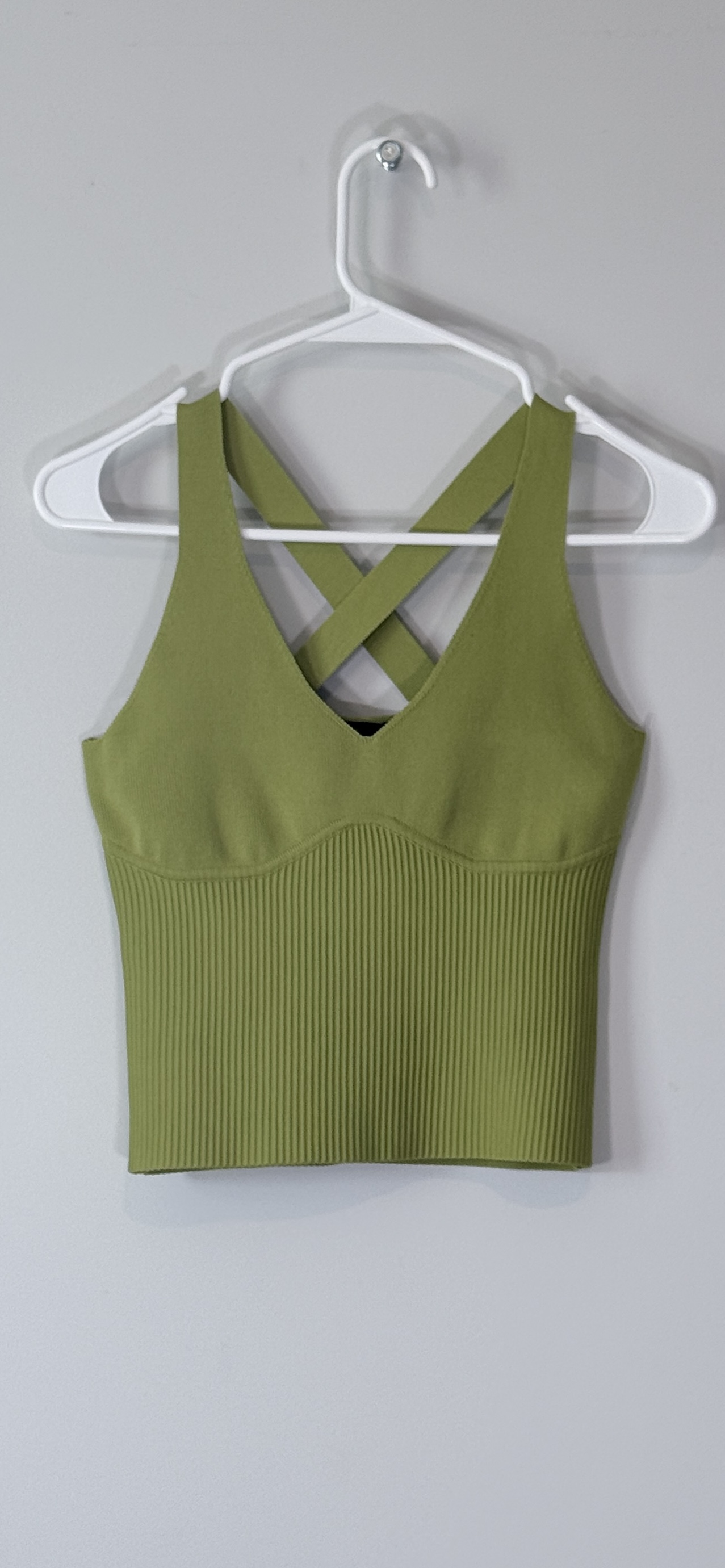 Sincerely Jules Ribbed Cross-Back Crop Top thumbnail 2