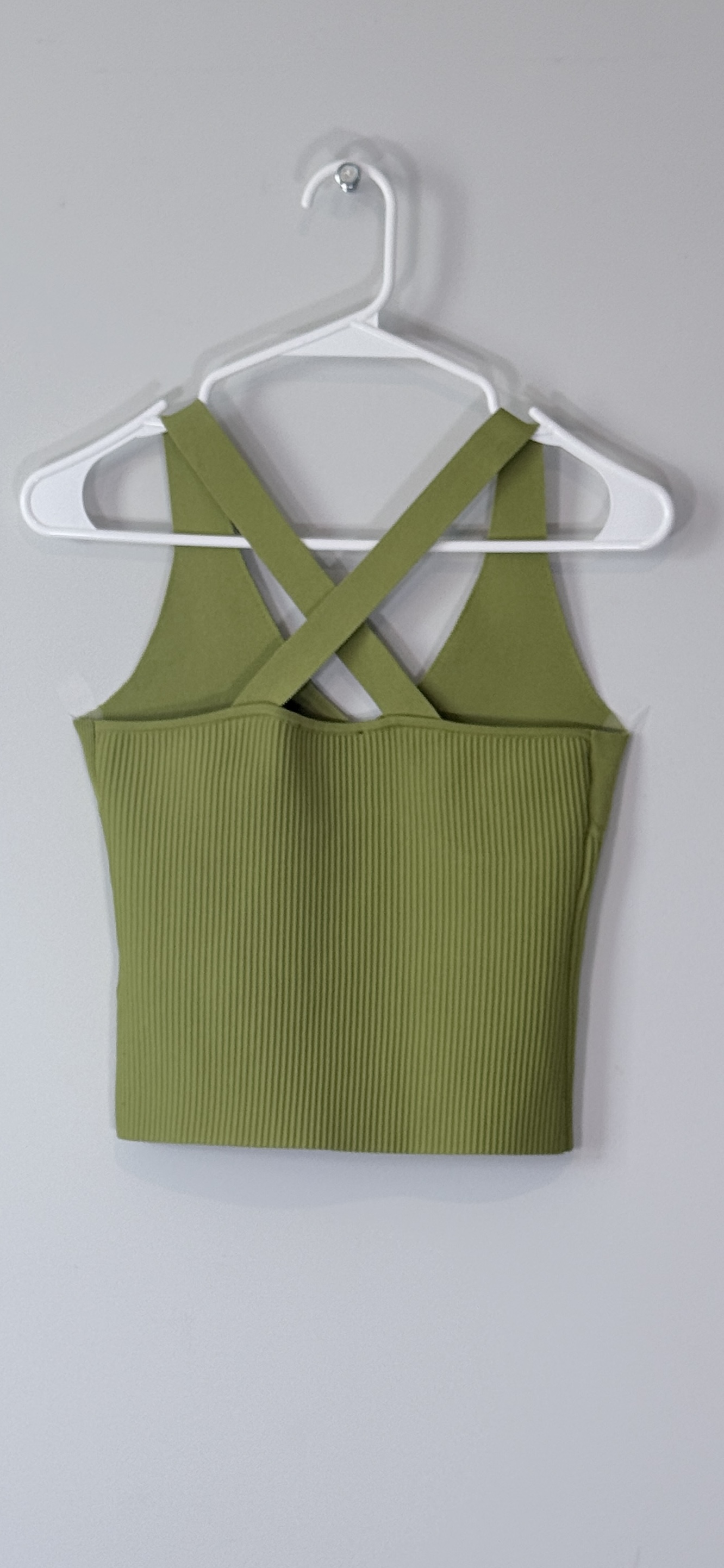 Sincerely Jules Ribbed Cross-Back Crop Top thumbnail 3