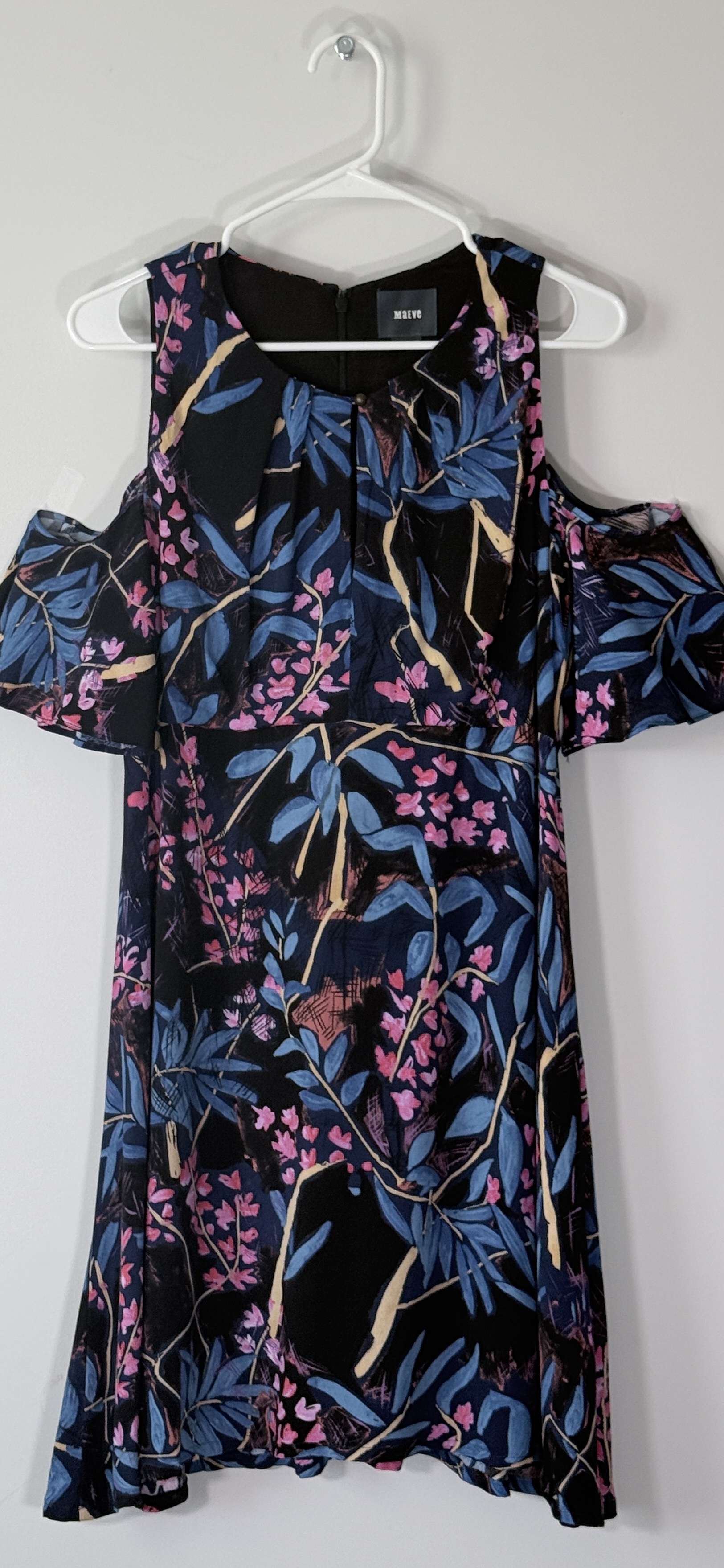 Anthropologie Maeve "Elia" Open-Shoulder Floral Dress thumbnail 2
