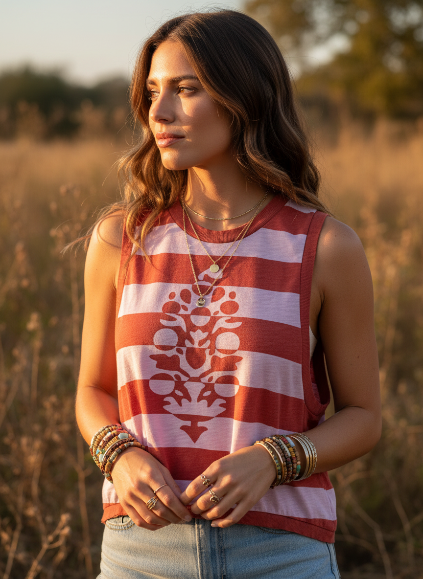 Free People FP Movement "Love" Printed Muscle Tank Top - Image 1