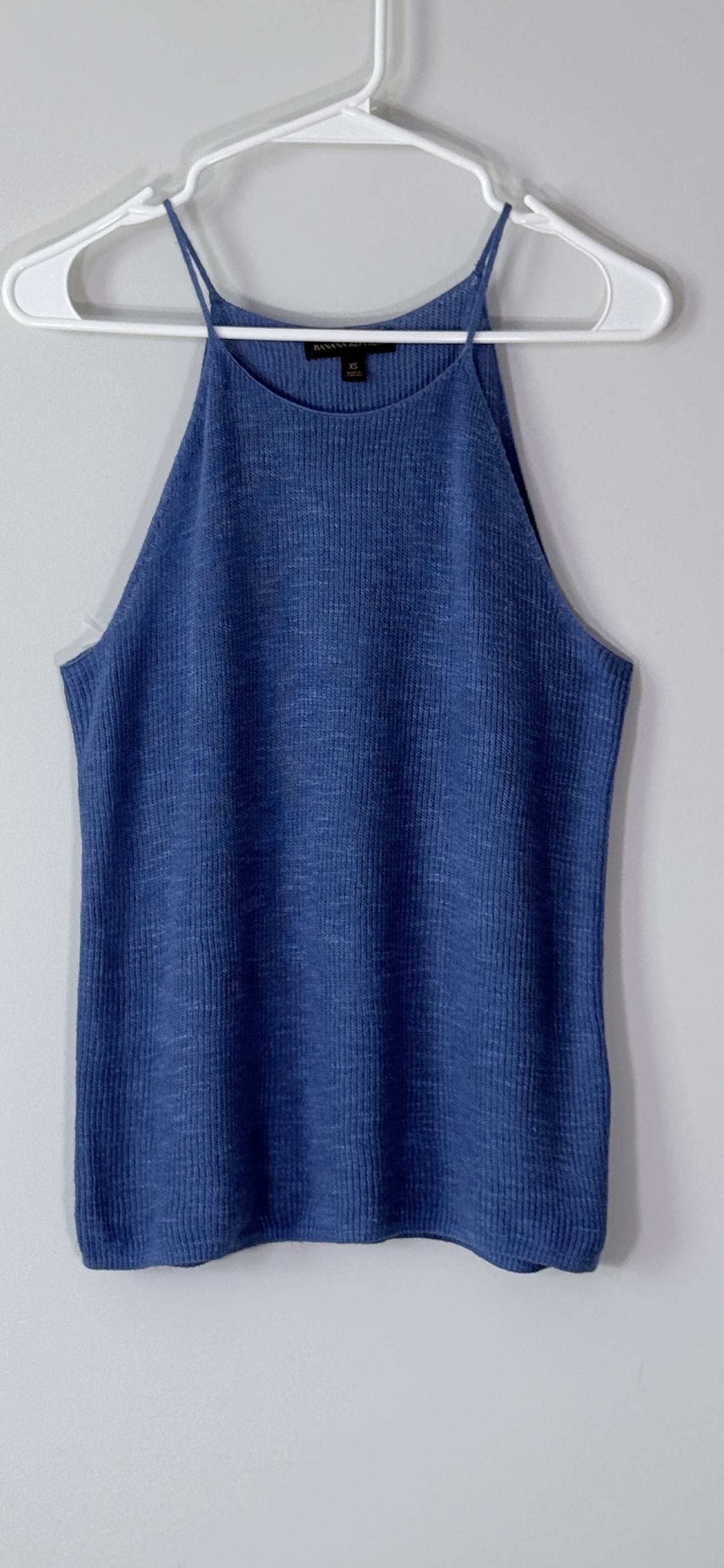 Banana Republic Linen-Blend Ribbed Halter Sweater Tank Top thumbnail 3