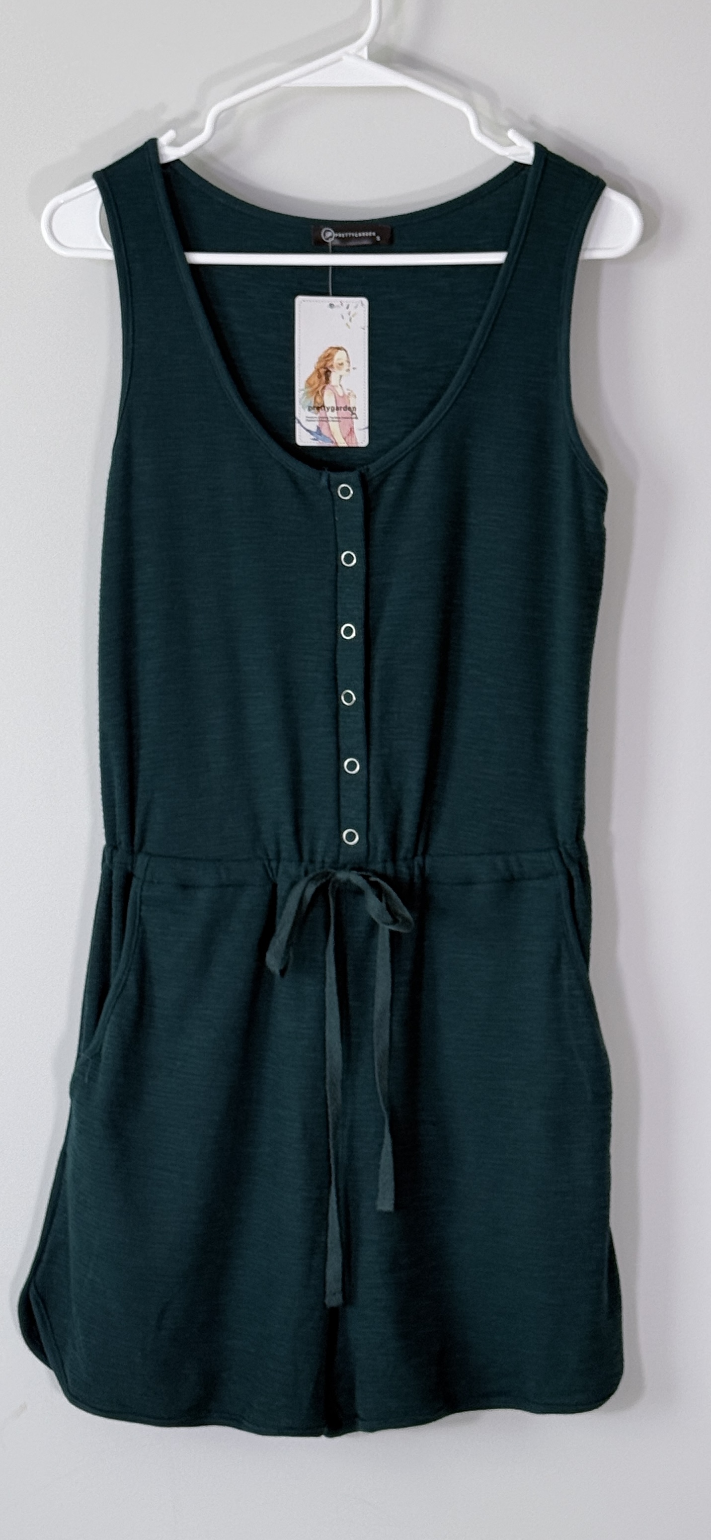 PRETTYGARDEN Women's Summer Casual Tank Romper thumbnail 3