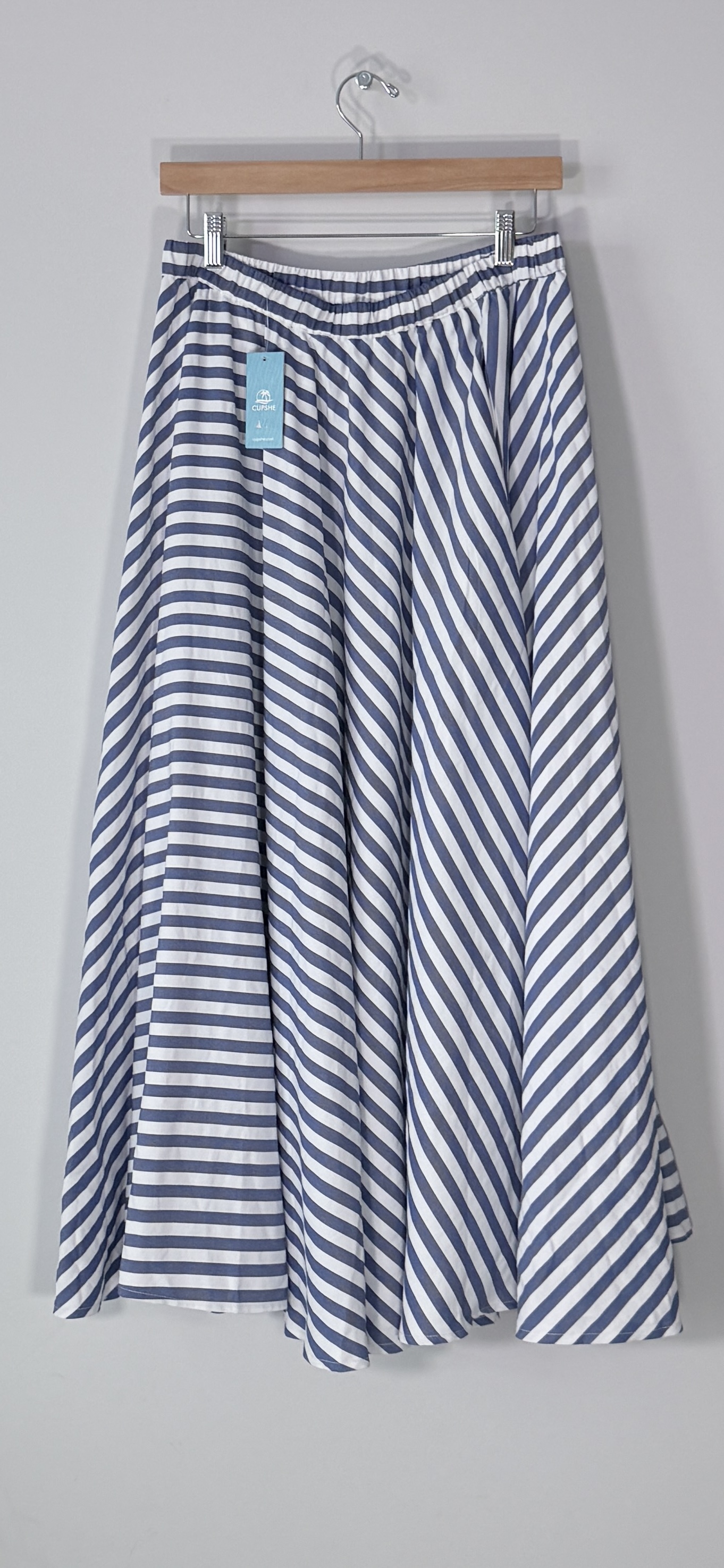 Cupshe Blue Striped Maxi Skirt thumbnail 3