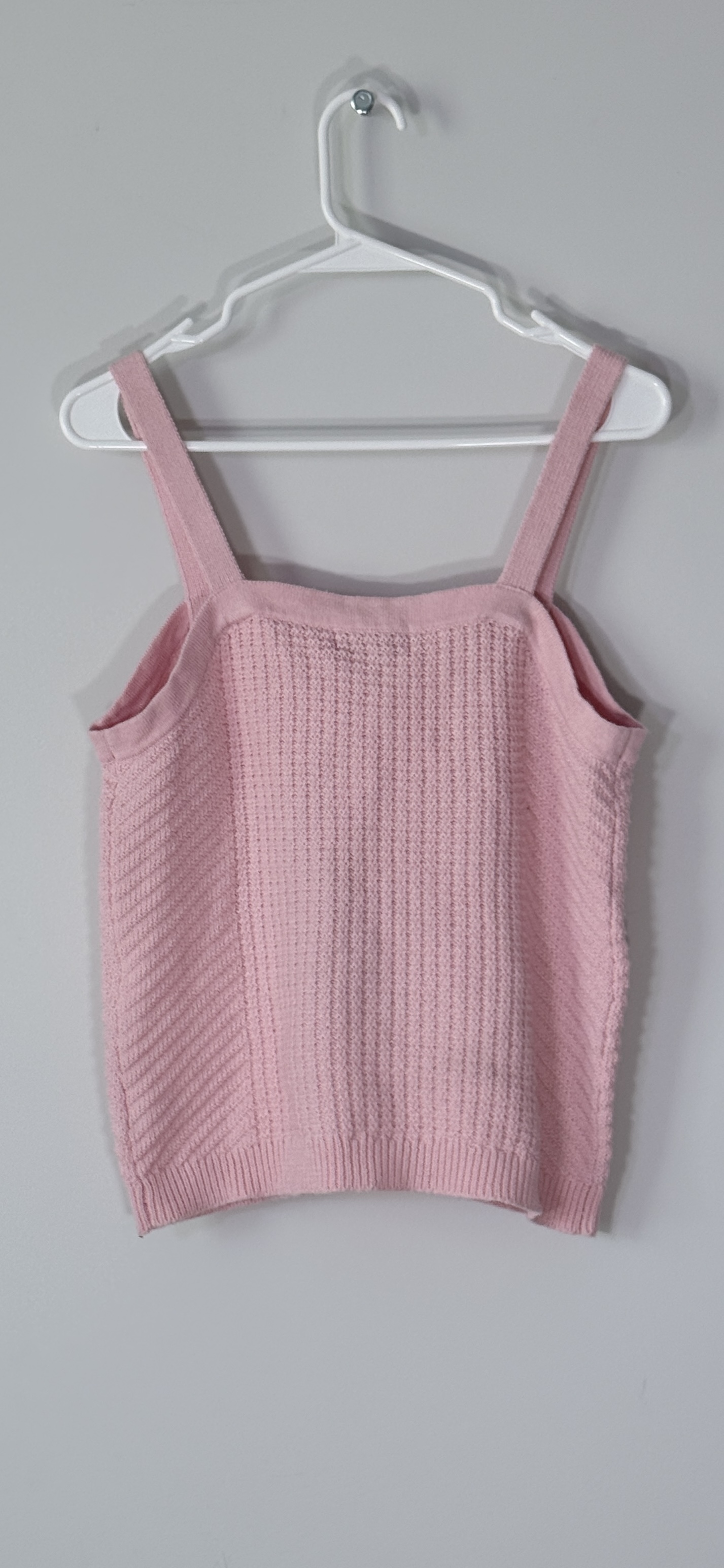 Sandy Liang Sweetheart Neckline Waffle Knit Sweater Tank Top thumbnail 3