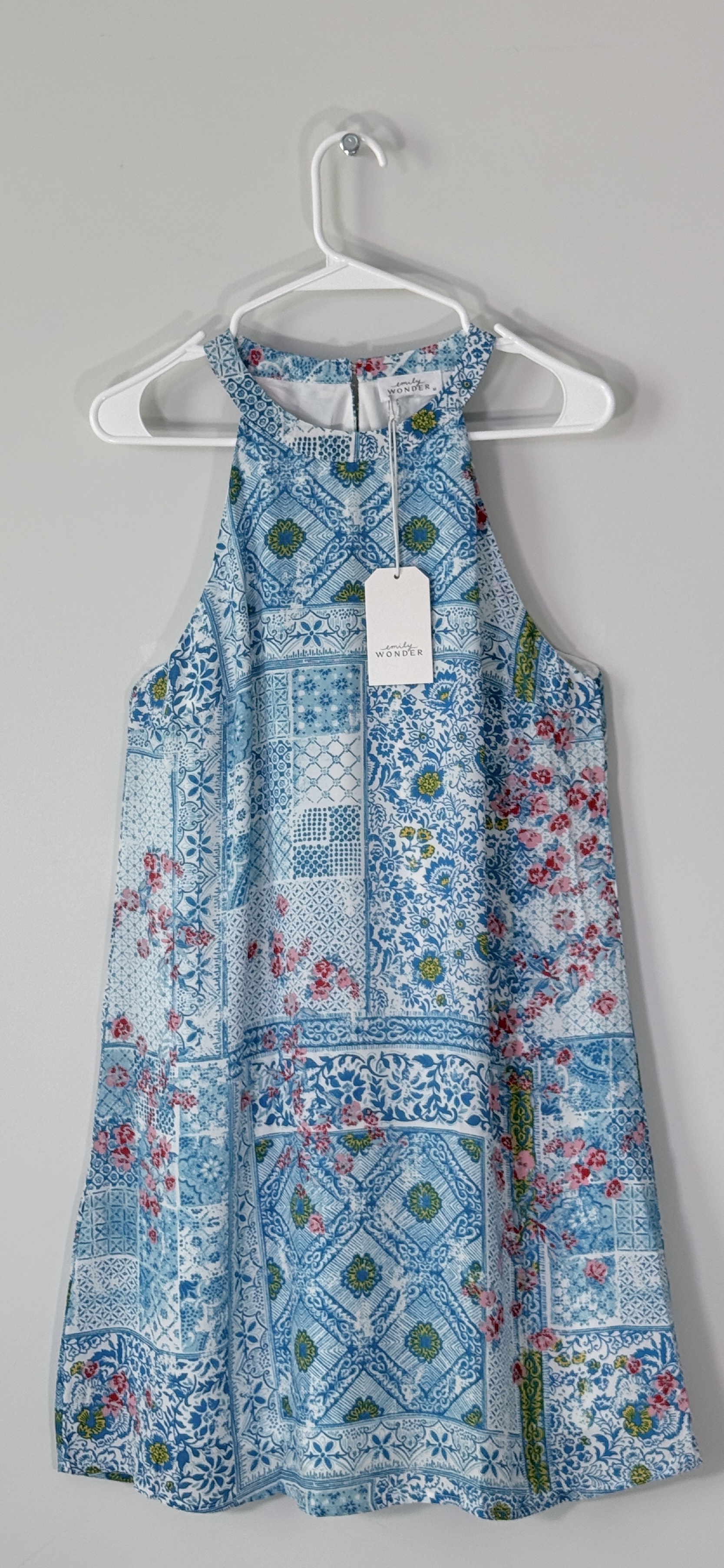Emily Wonder Halter Neck Floral Boho Chic Minidress thumbnail 3