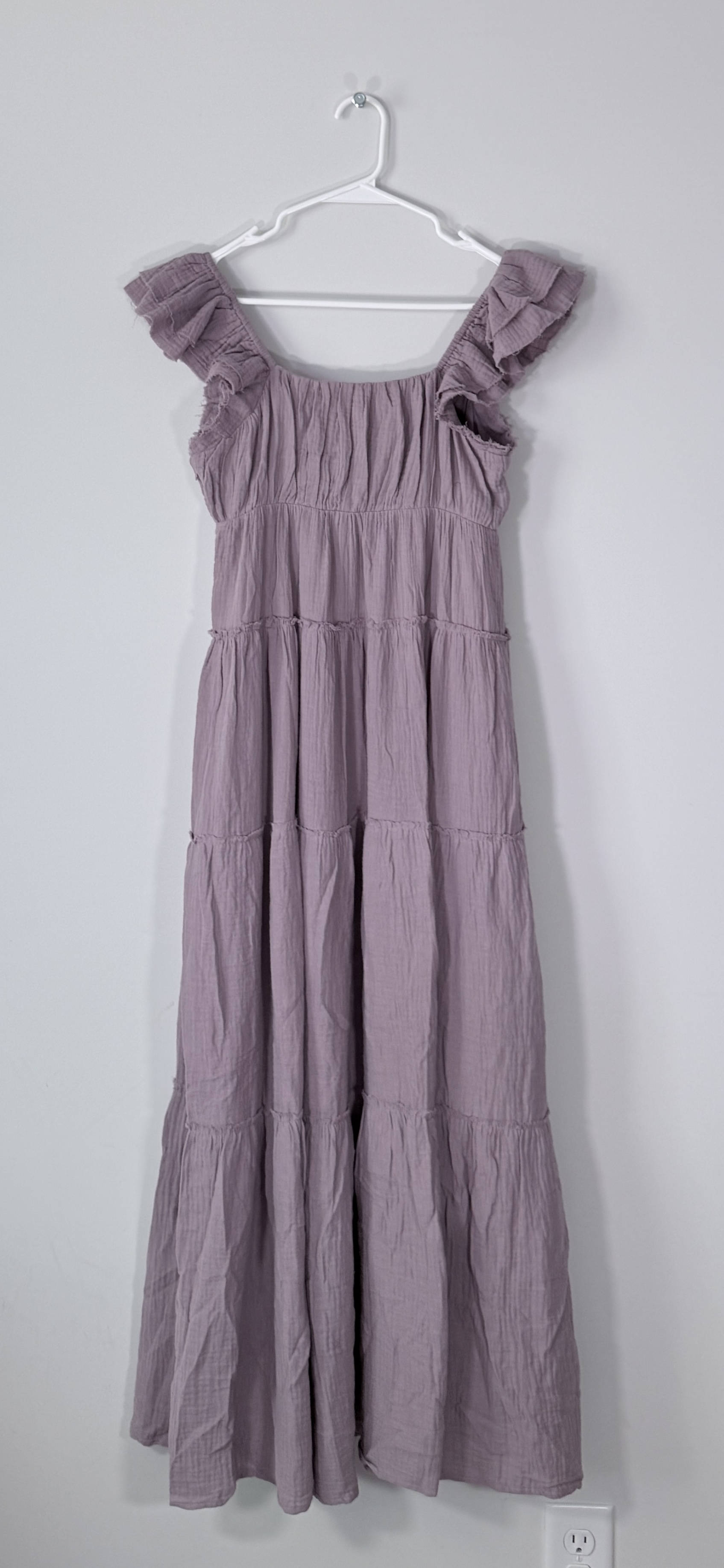 Free the Roses Sweetheart Neck Cotton Gauze Tiered Maxi Dress thumbnail 3