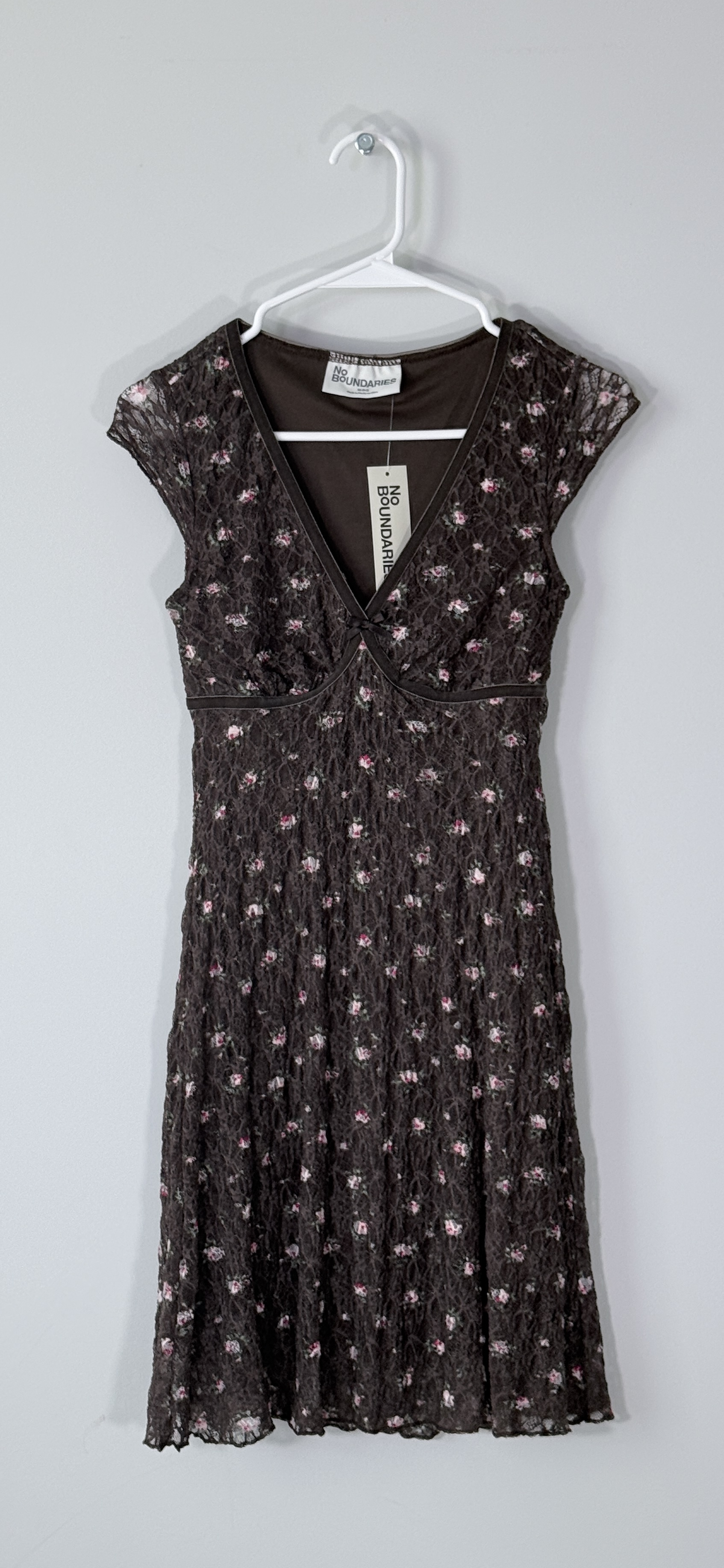 No Boundaries Floral Lace Mini Dress thumbnail 2