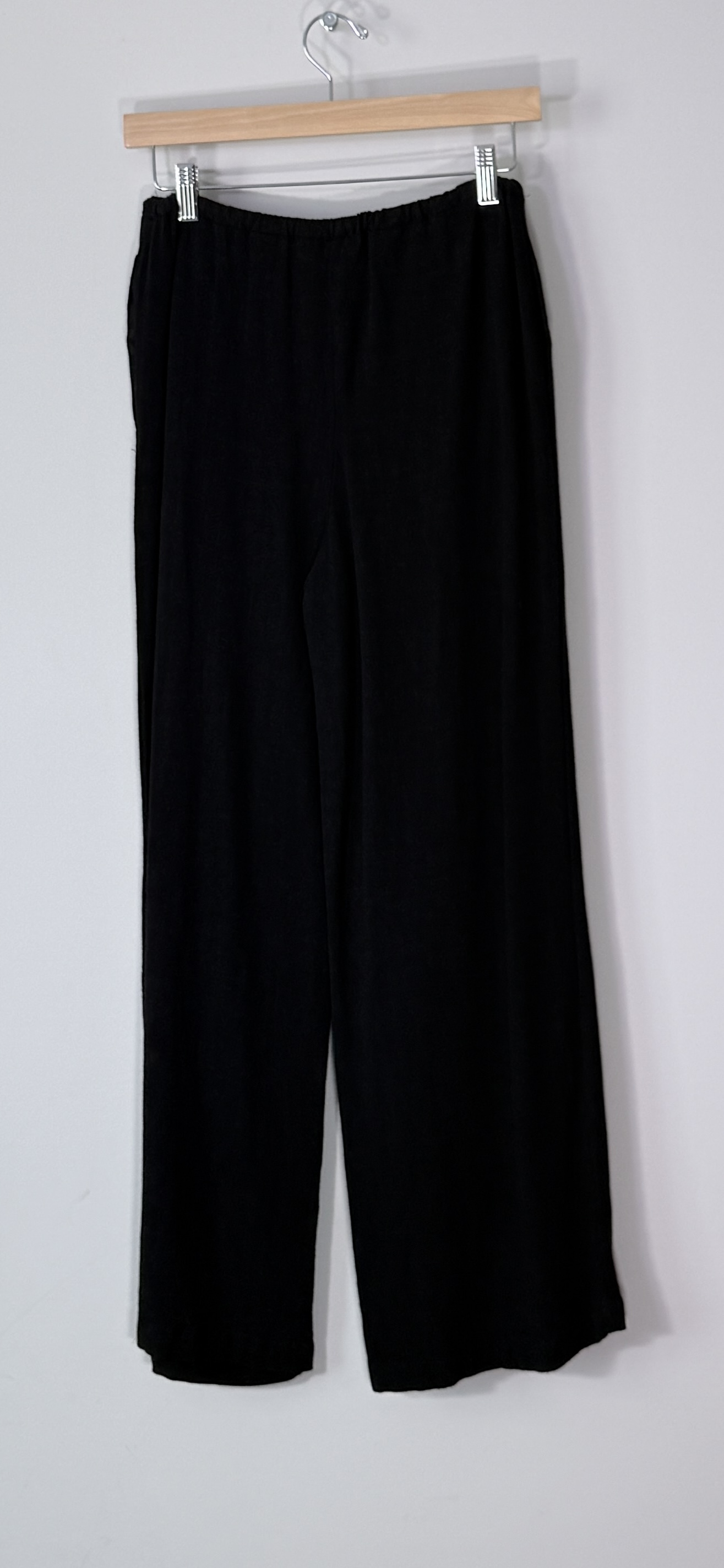 Blenca Black Wide-Leg Trousers thumbnail 4