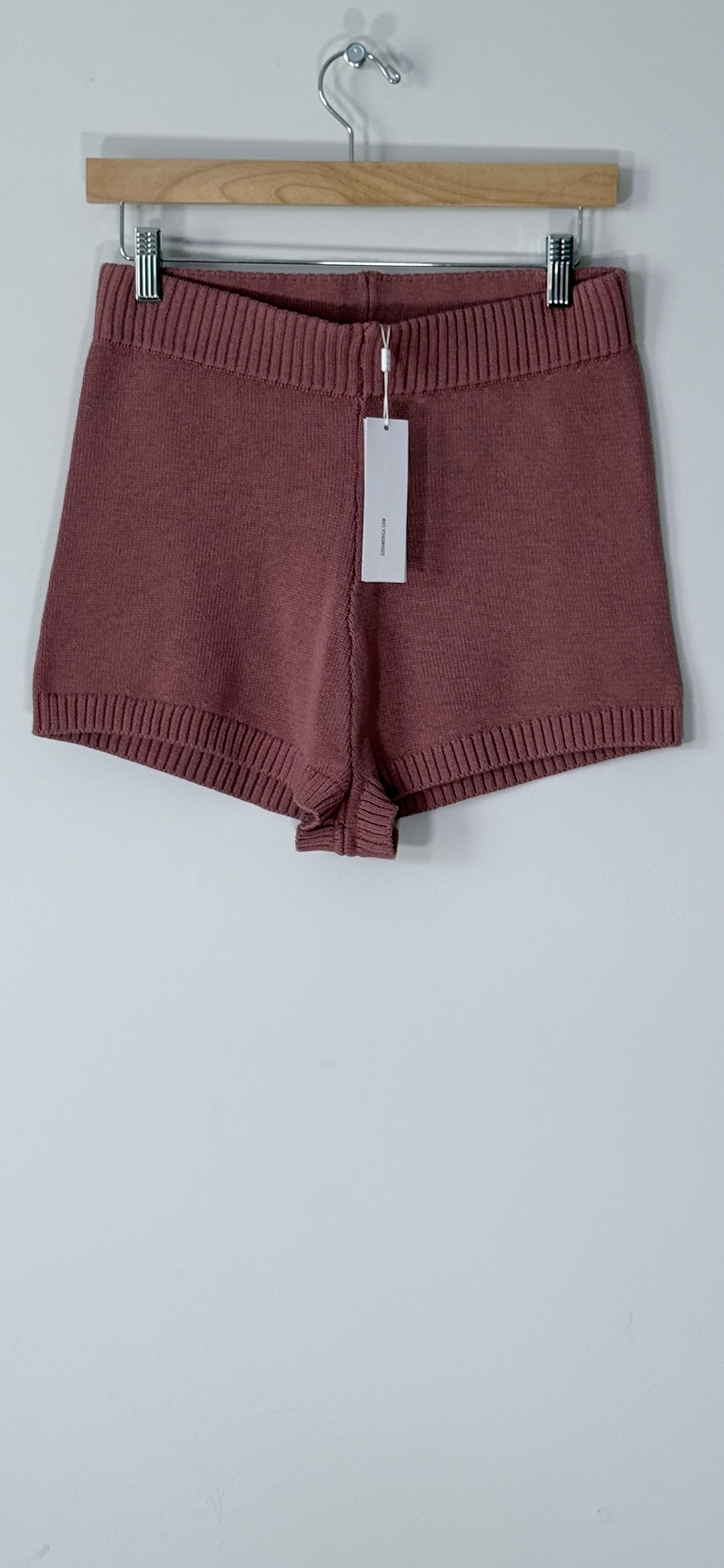 525 High-Waist Ribbed Knit Shorts thumbnail 2