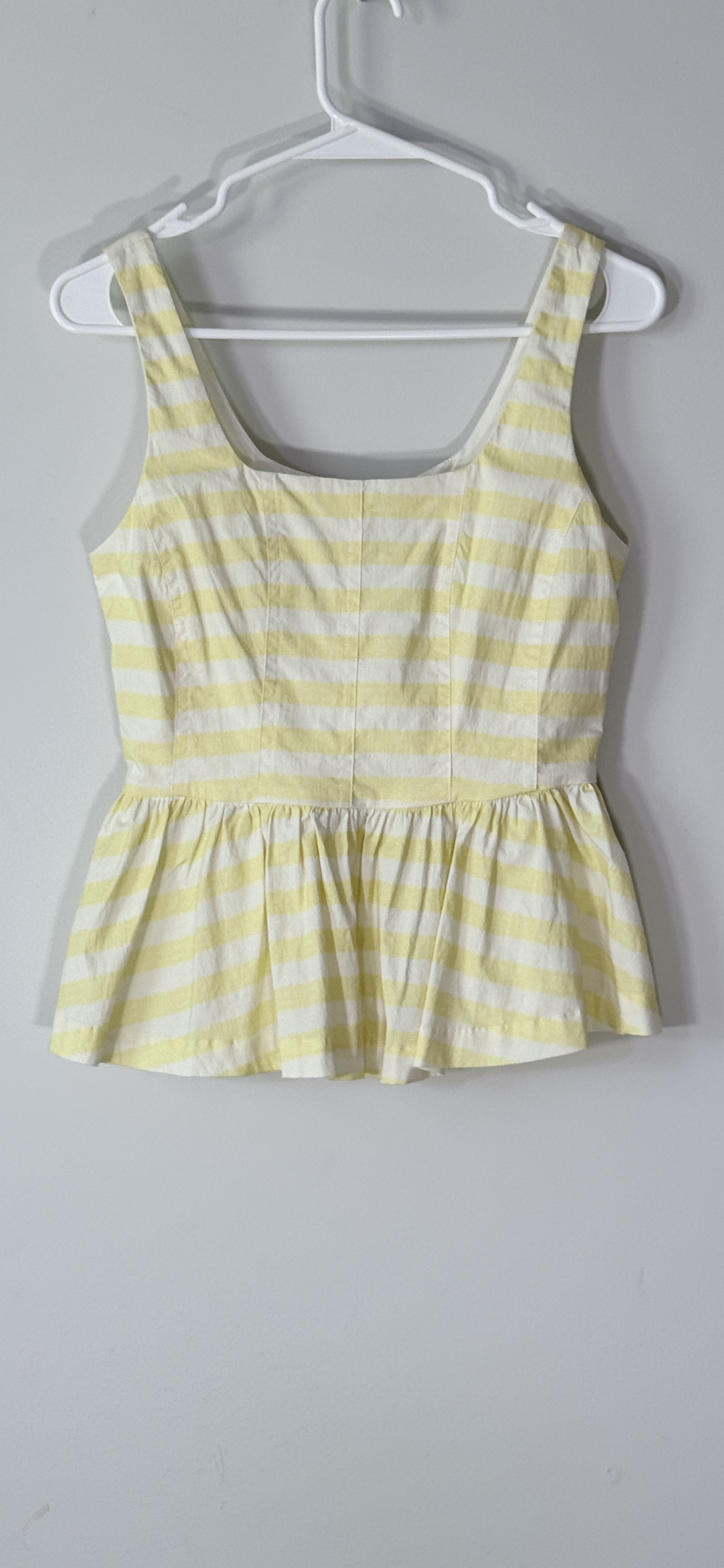 Avec Les Filles Striped Corset Peplum Top thumbnail 3
