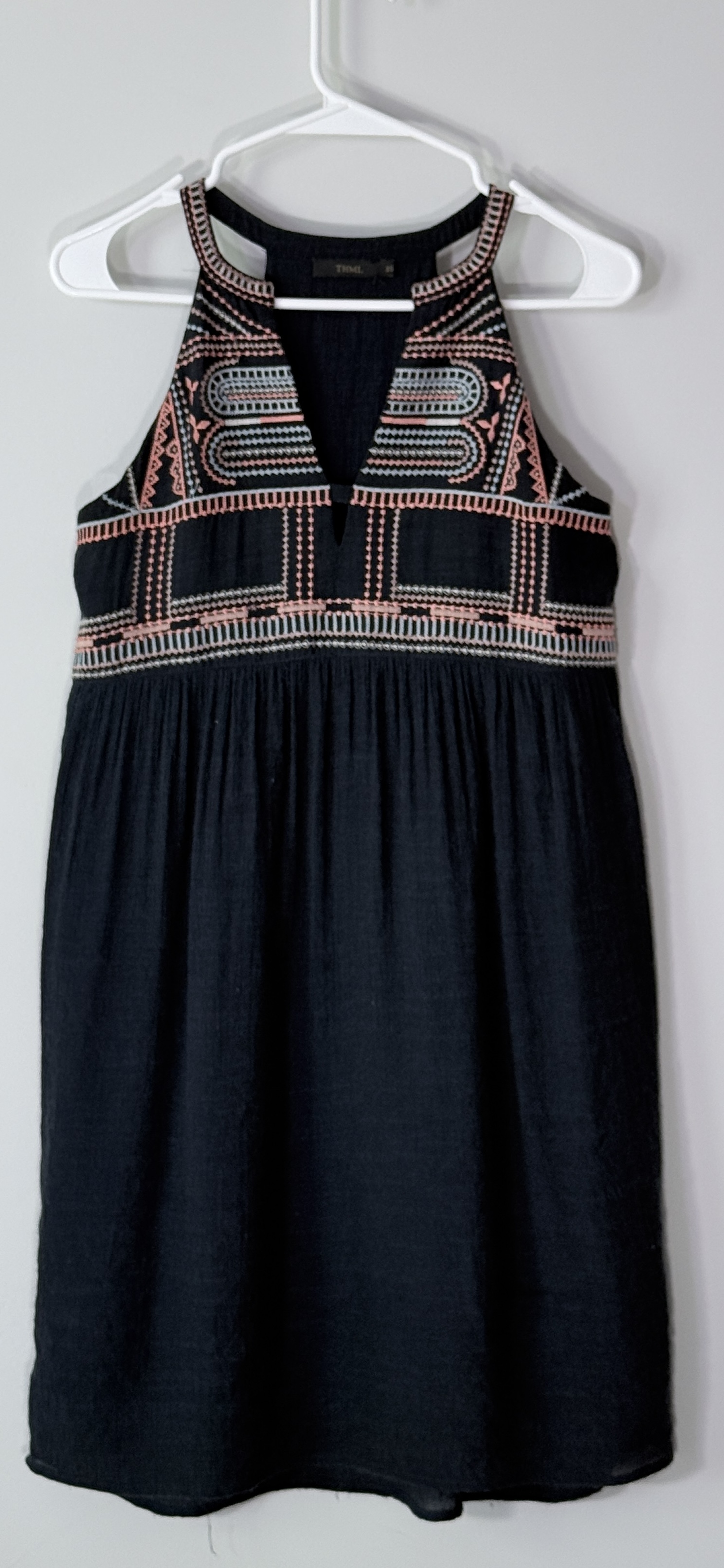 THML Embroidered Halter Sundress thumbnail 2