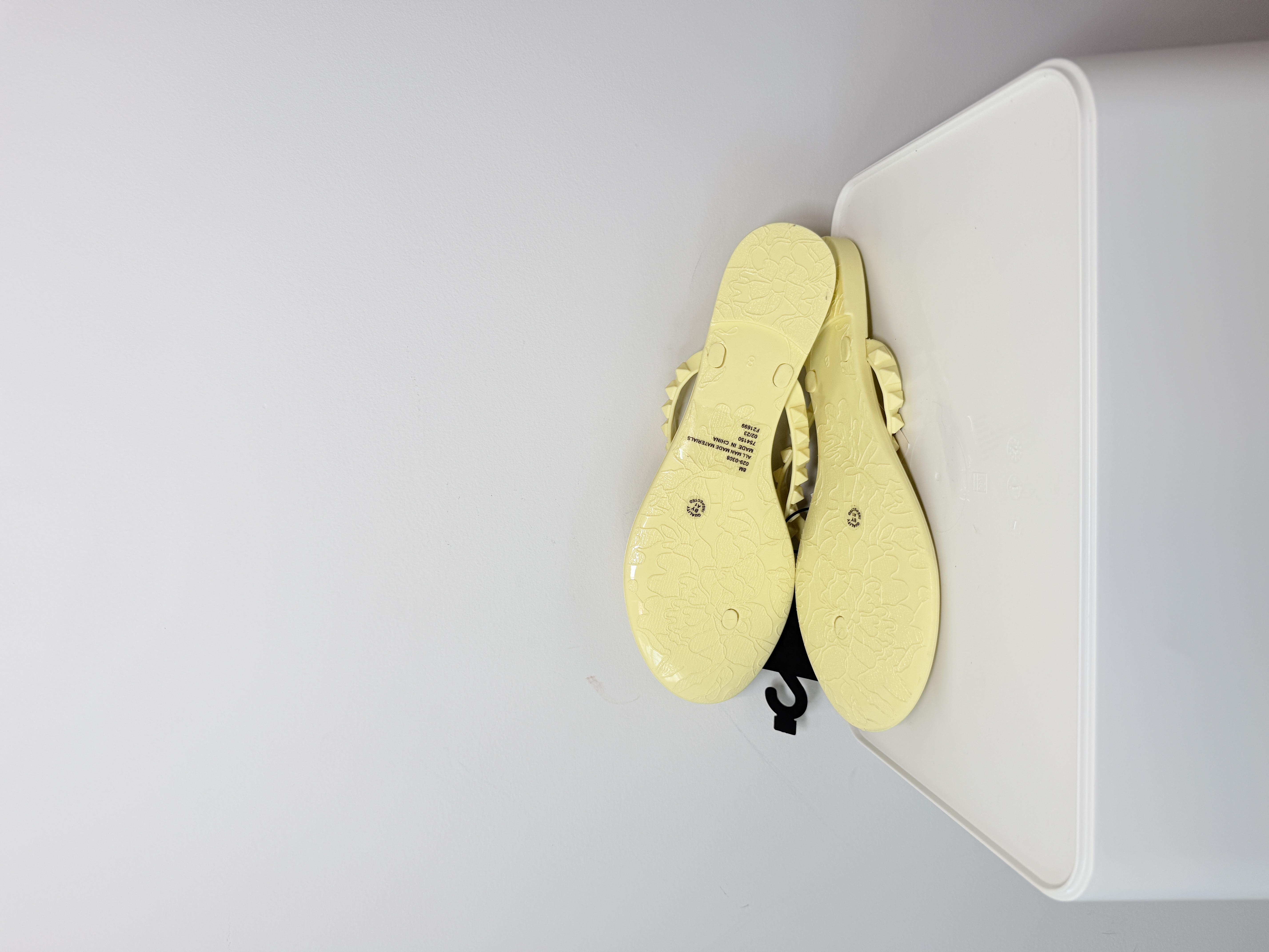 Mixit Yellow Studded Jelly T-Strap Sandals thumbnail 5
