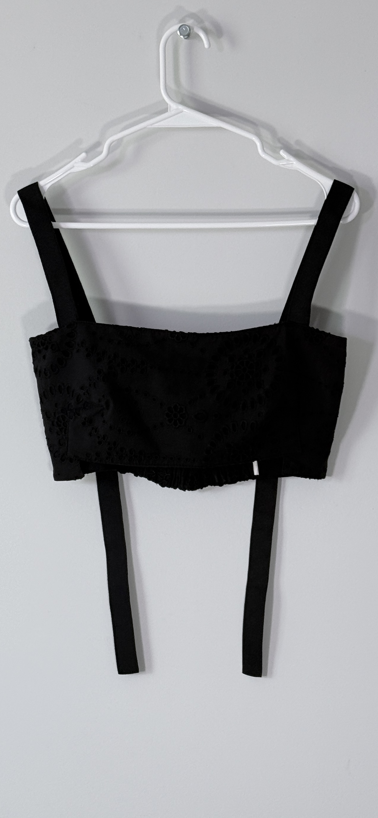 Zara Embroidered Eyelet Crop Top thumbnail 2
