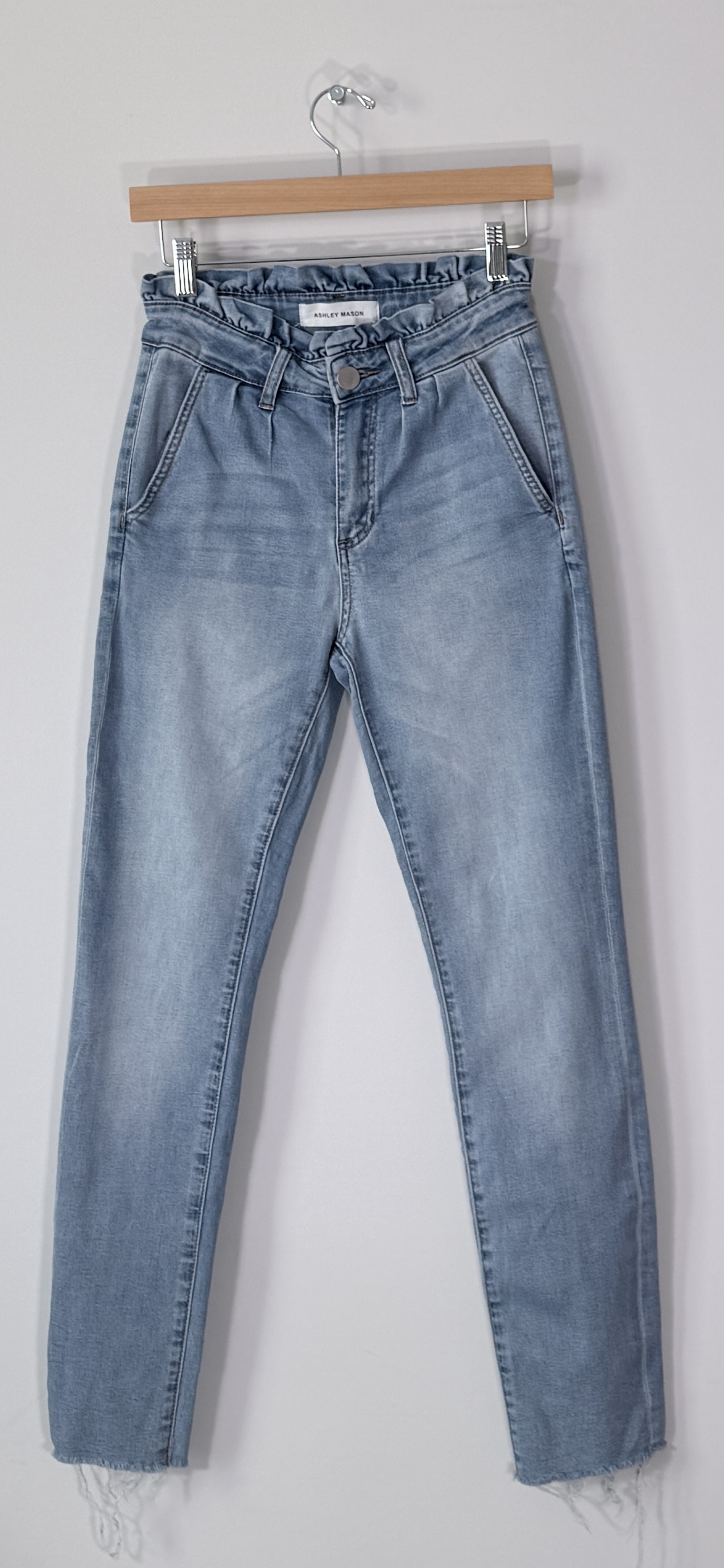 Ashley Mason Paperbag High Rise Skinny Jeans thumbnail 3
