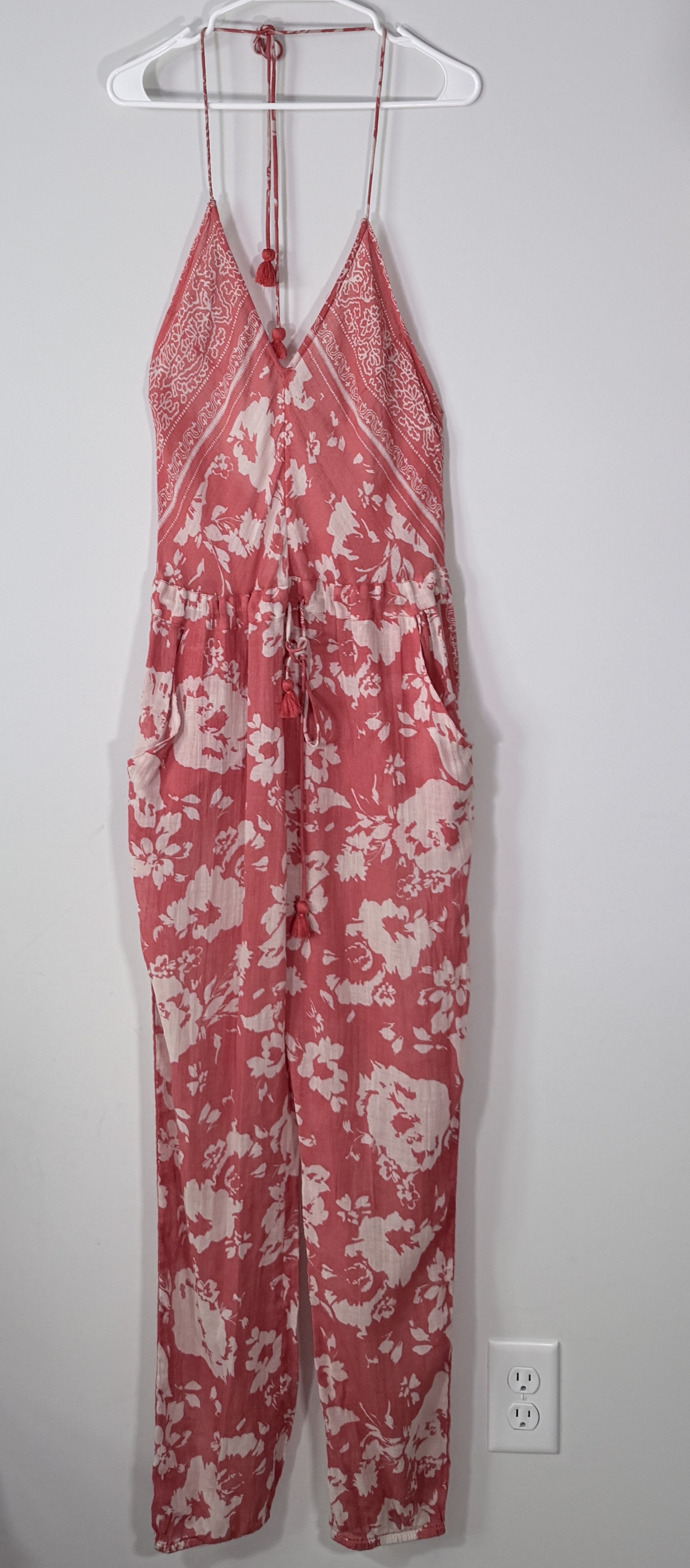 ba&sh Floral Halter Jumpsuit thumbnail 4