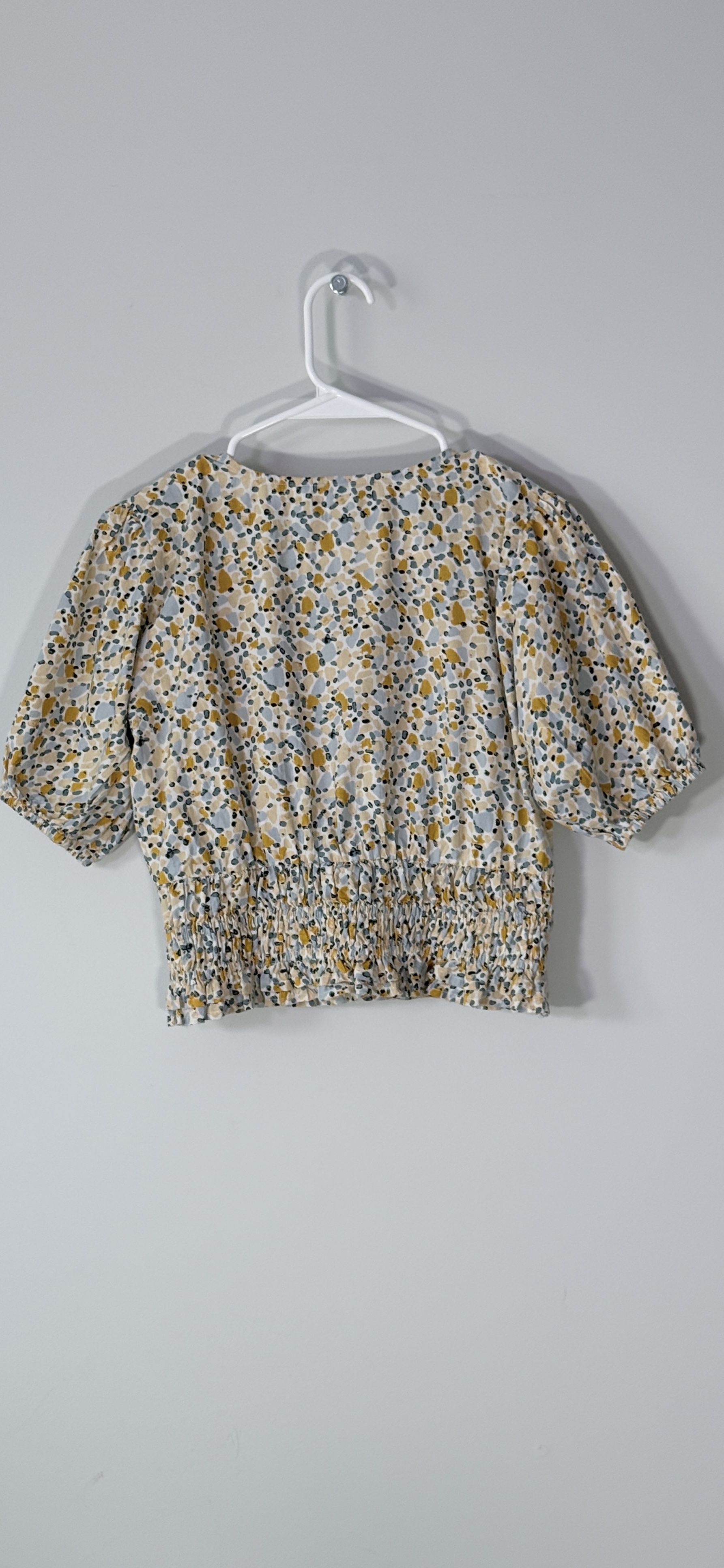 Sim & Sam Smocked Waist Puff Sleeve Crop Top thumbnail 4