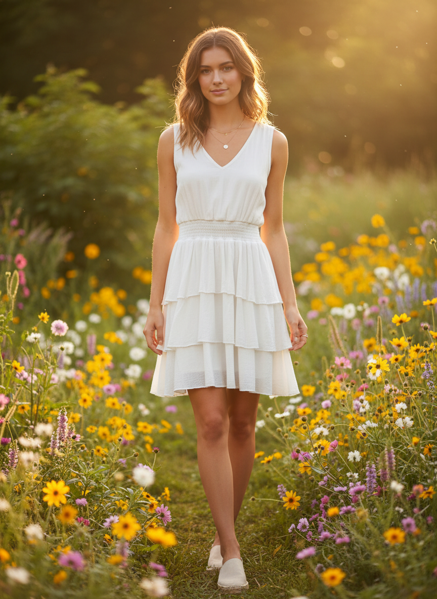 Altar'd State Tiered Ruffle Mini Dress thumbnail 2