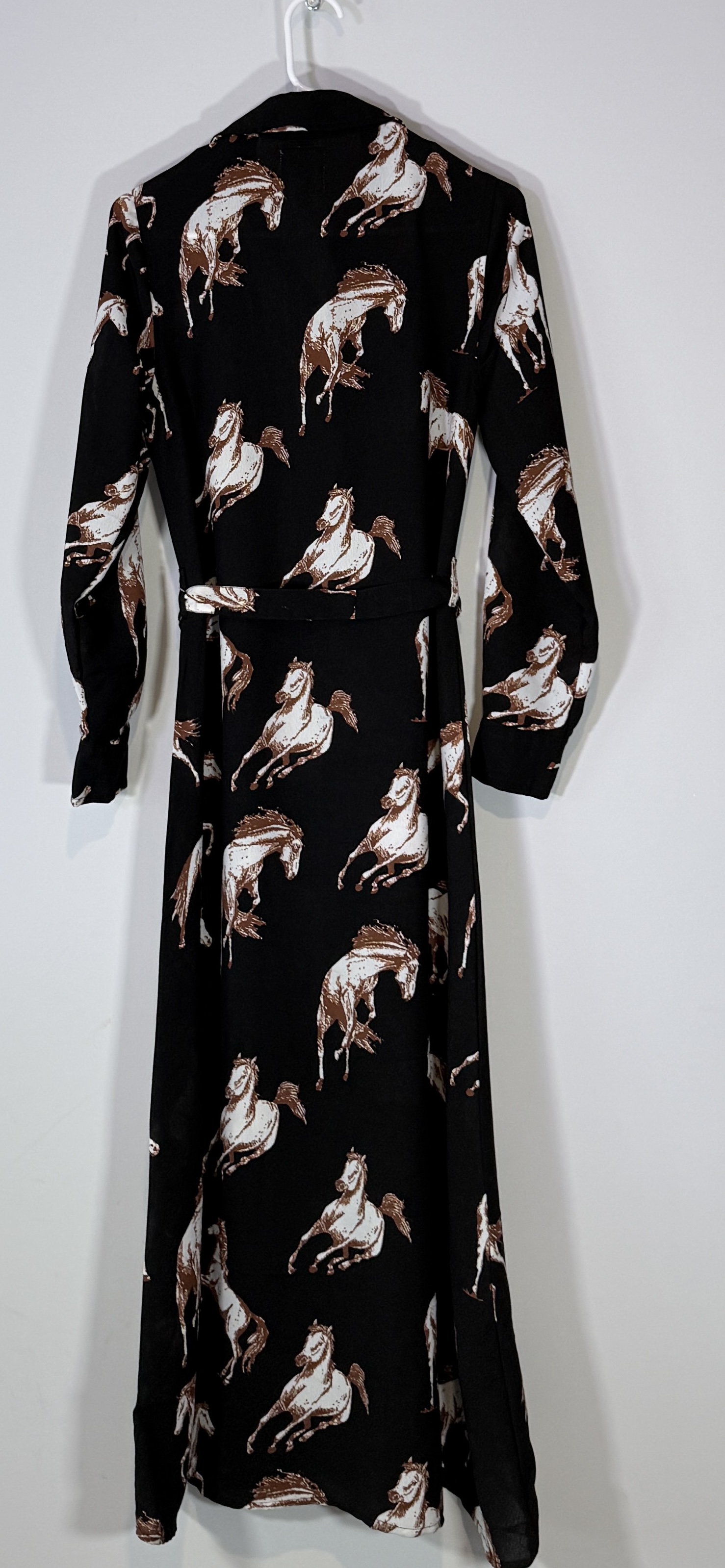 Cotton & Rye Outfitters Horse Print Button-Down Maxi Dress thumbnail 4