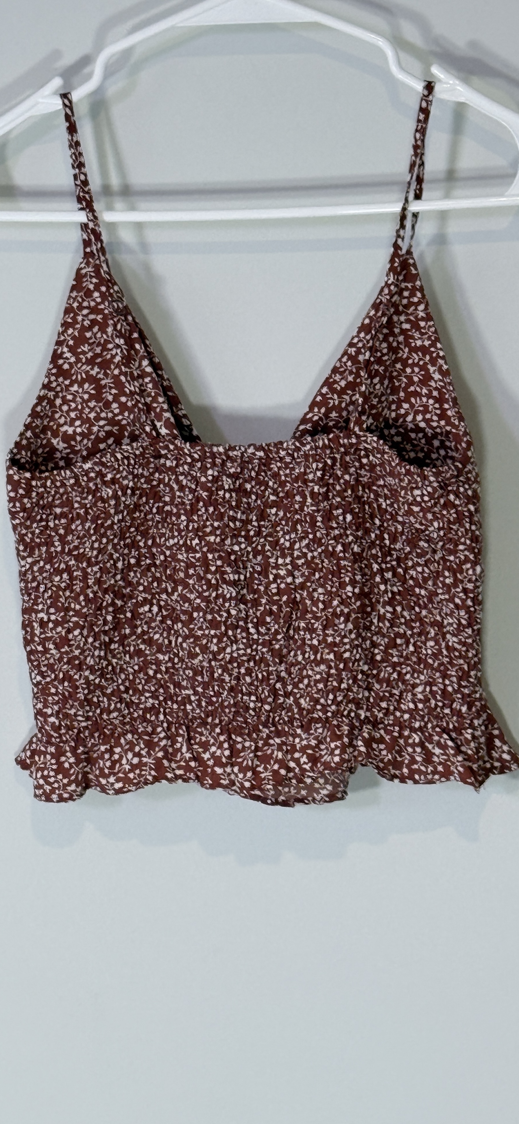Princess Polly Red Floral Tie-Front Camisole Crop Top thumbnail 3