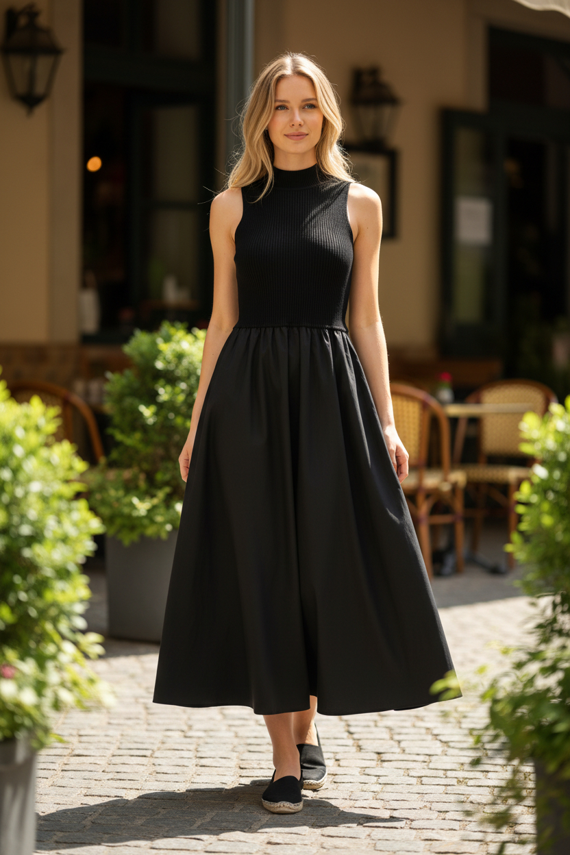 Elan Sleeveless Halter Maxi Dress - Image 1