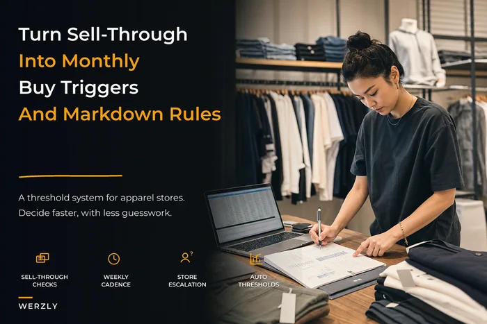 A retail P&L & inventory‑economics system that turns sell‑through into monthly buy/markdown thresholds